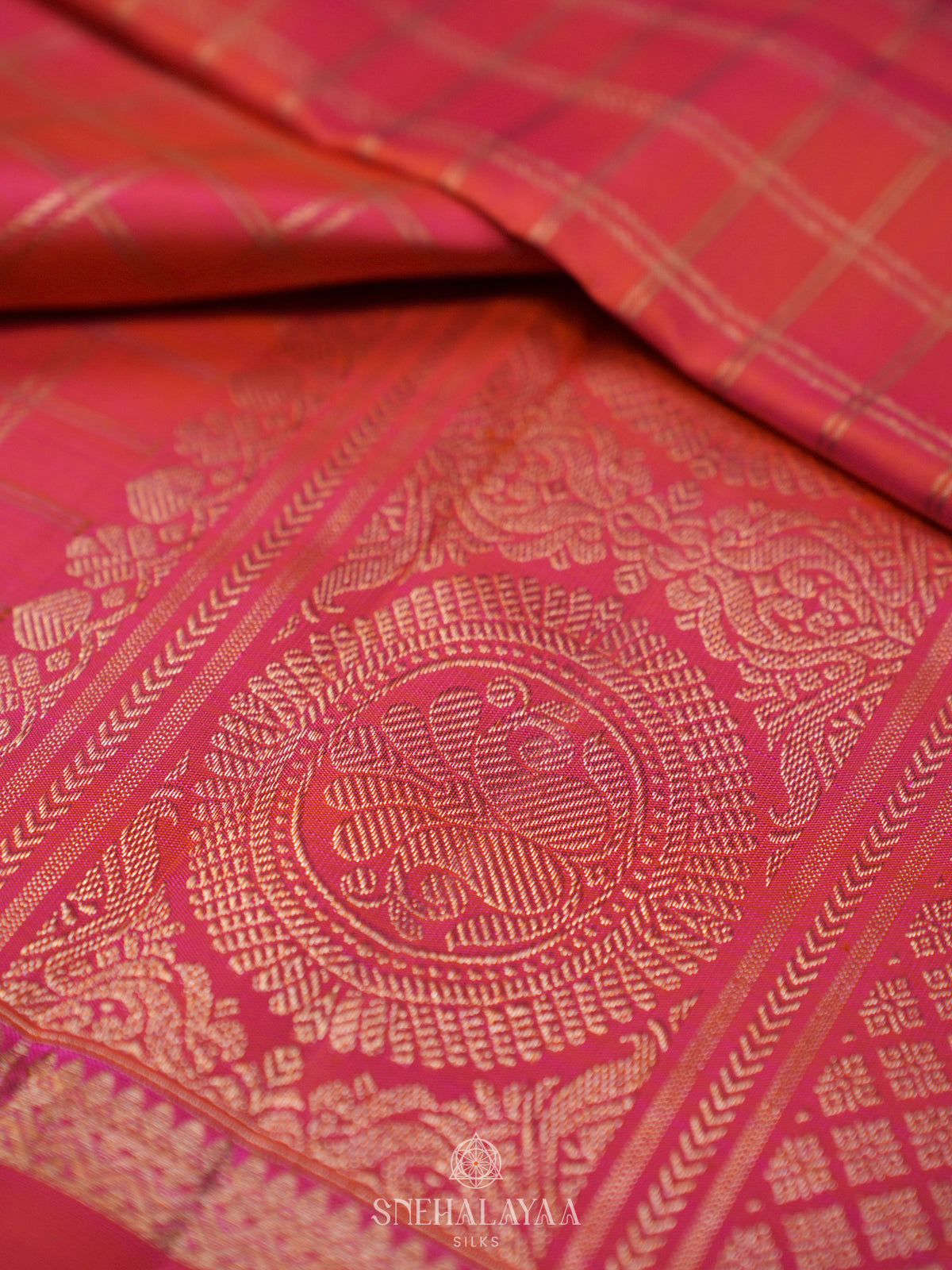 Pink Kanjivaram Silk Saree
