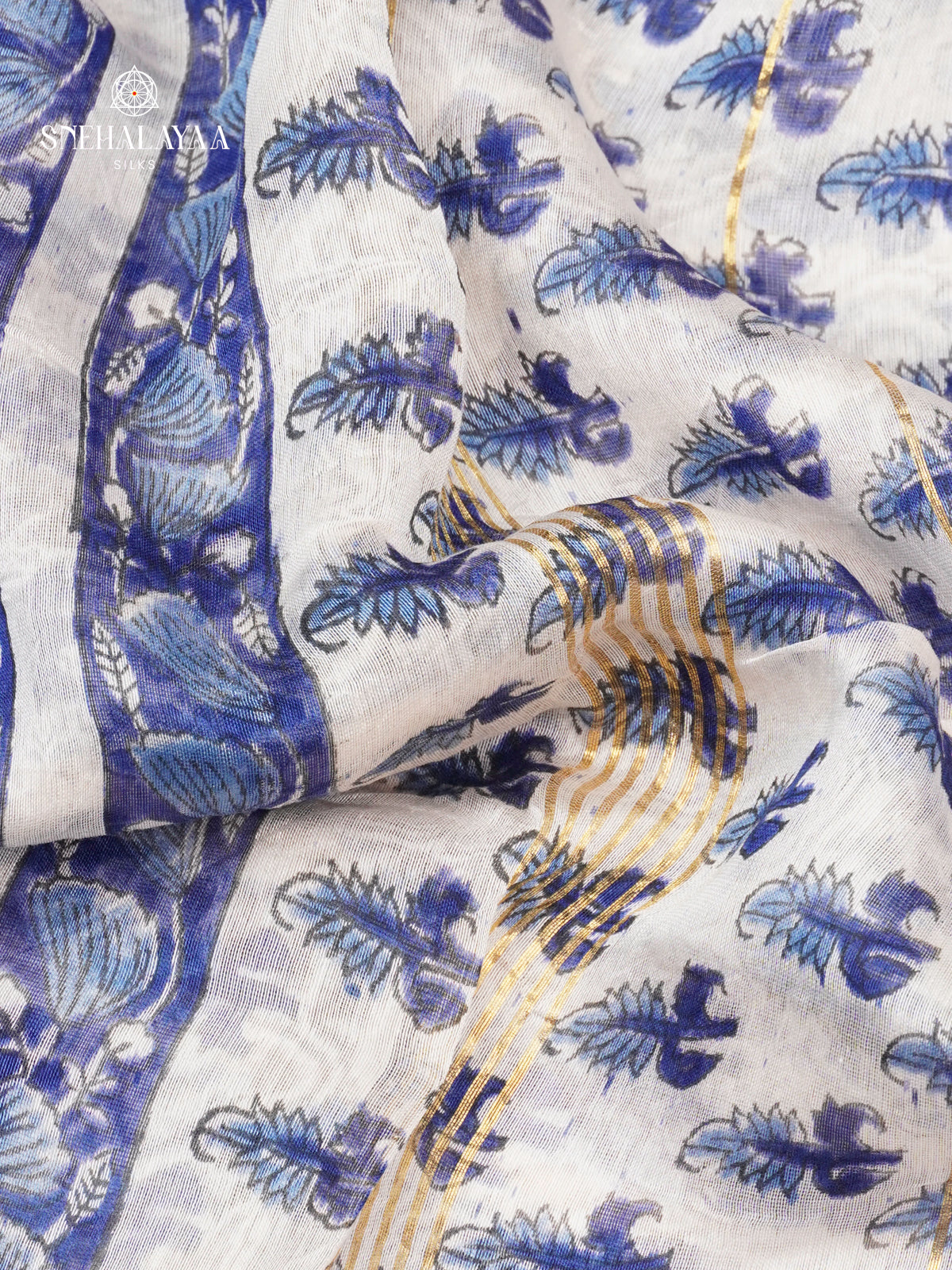 Off White Chanderi Saree