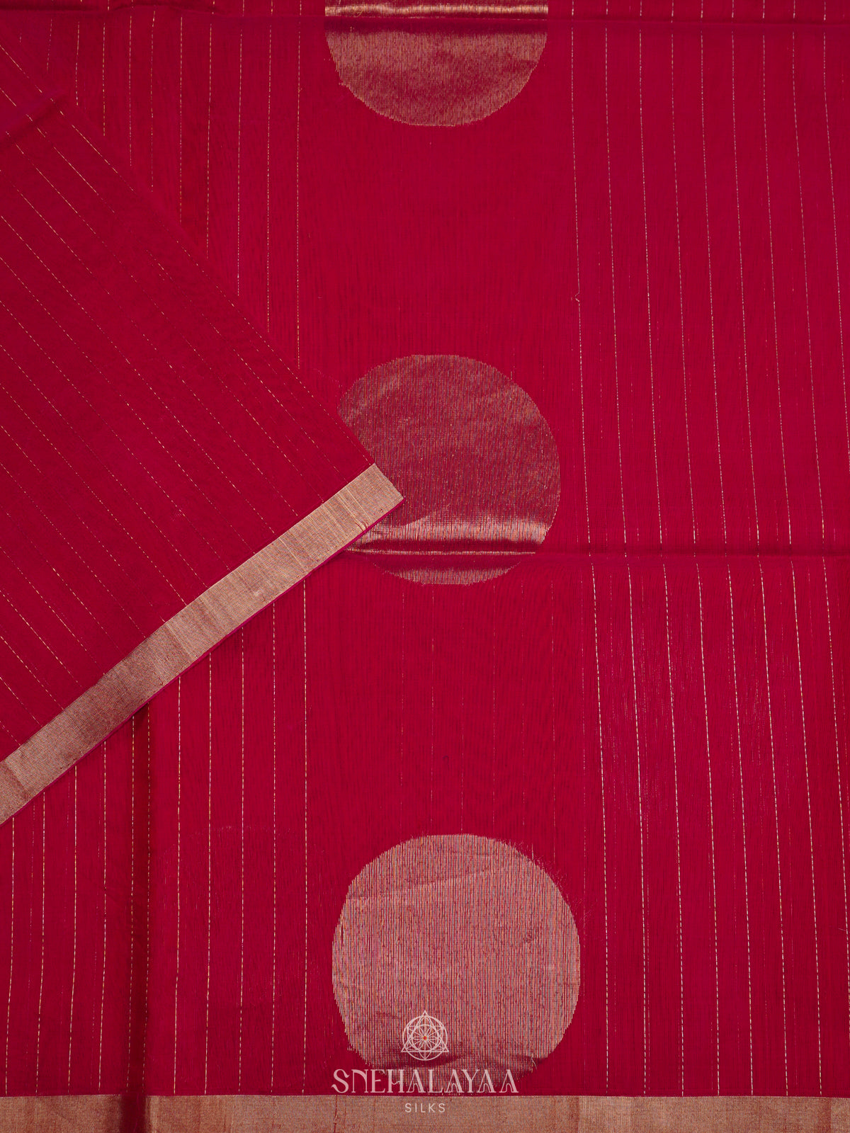 Pink Kora Silk Cotton Saree