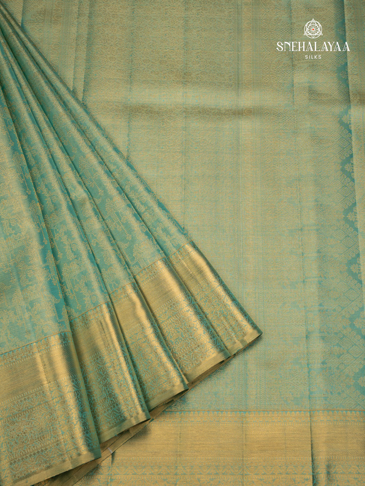 Pale Green Kanjivaram Silk Saree