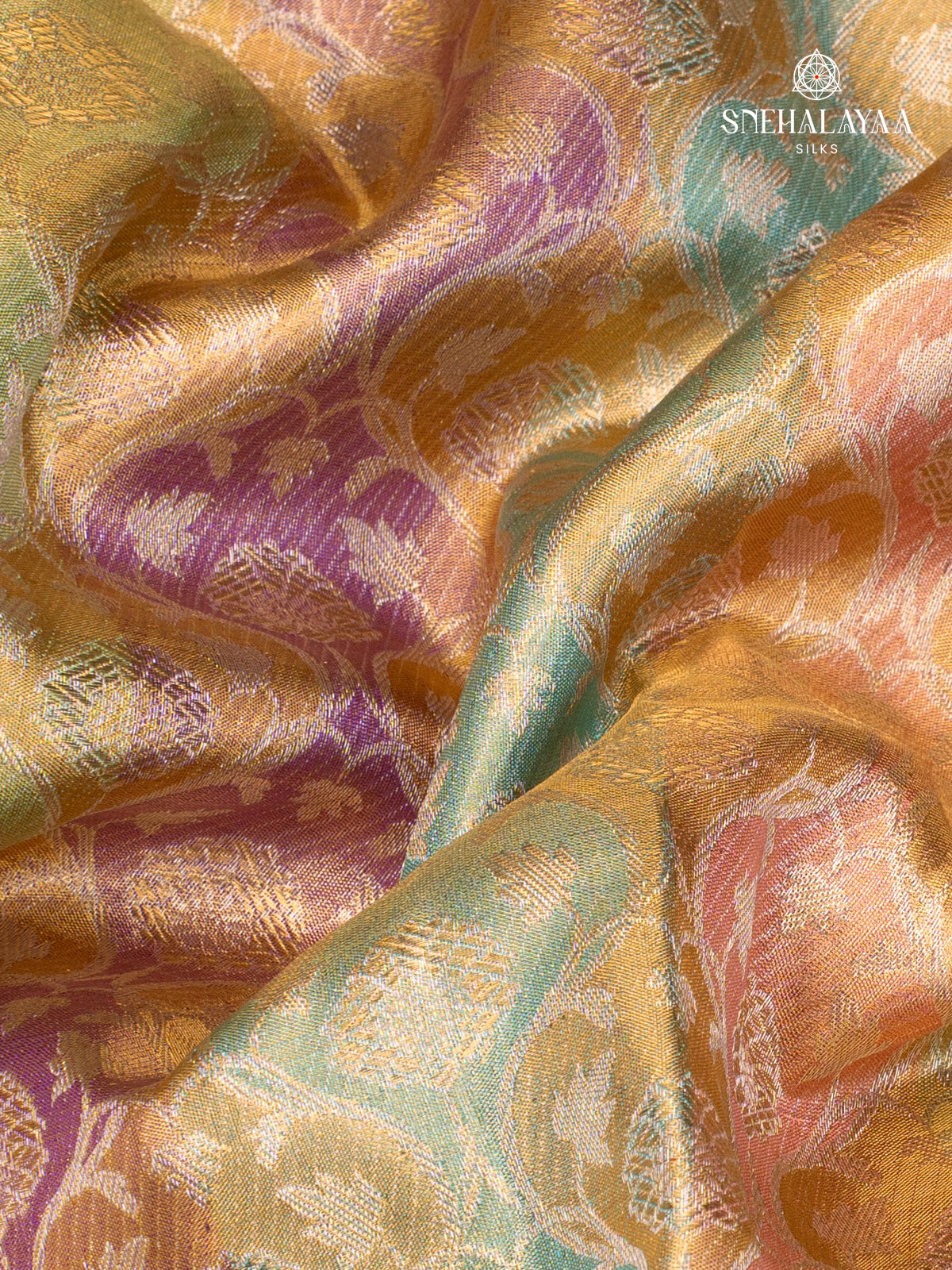 Sandal Tissue Kanjivaram Silk Saree