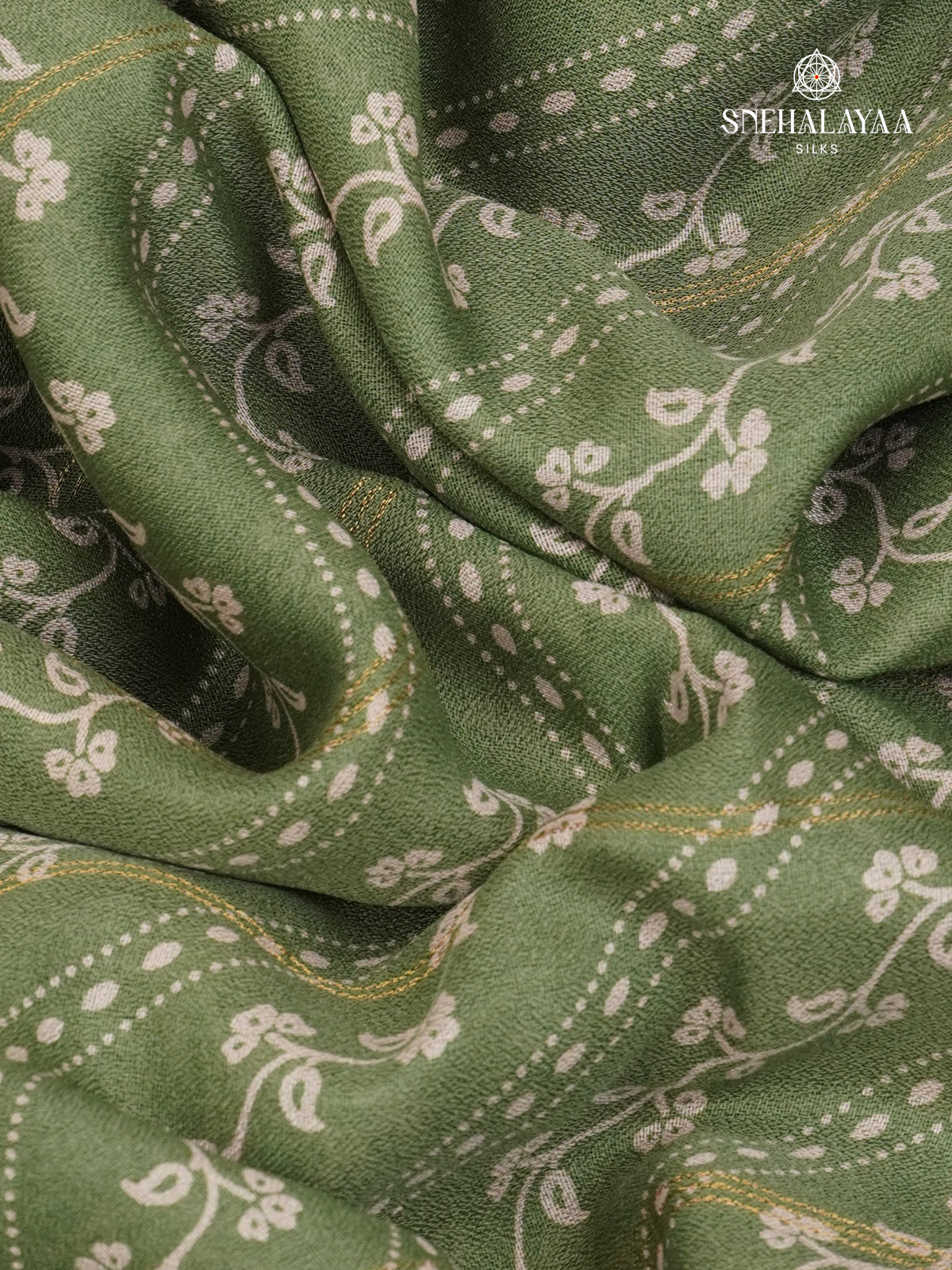 Green Dola Silk Saree