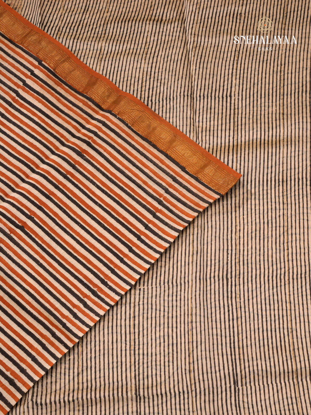 Cream Chanderi Saree