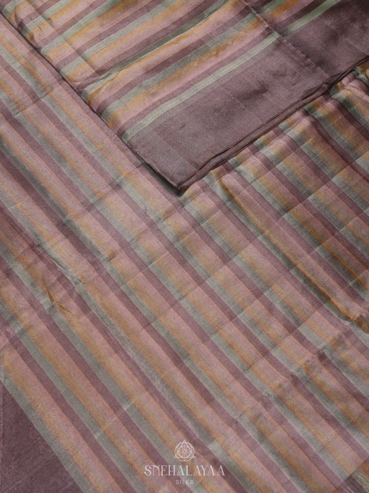 Multicolour Kanchi Kora Silk Saree
