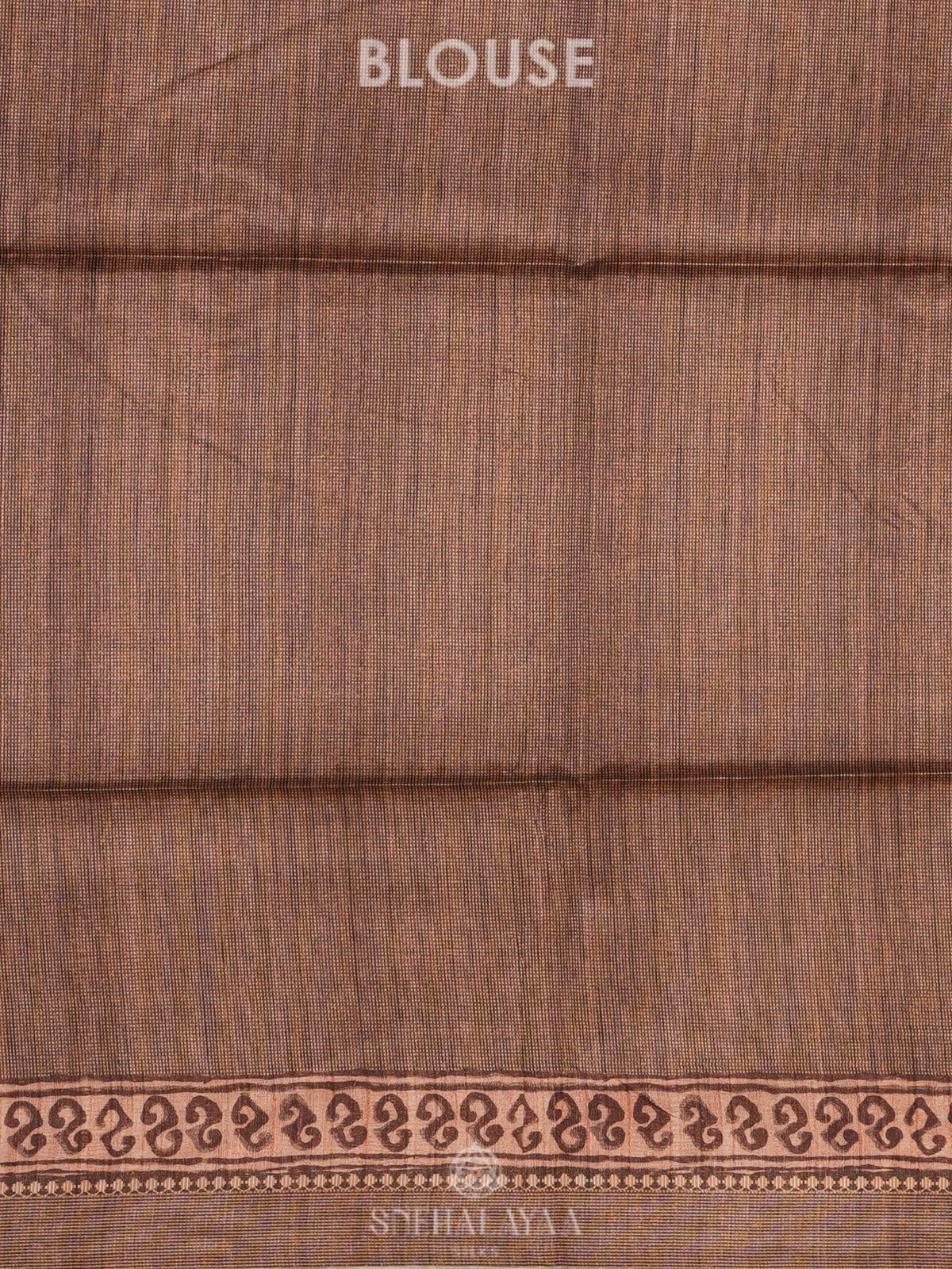 Brown Tussar Saree
