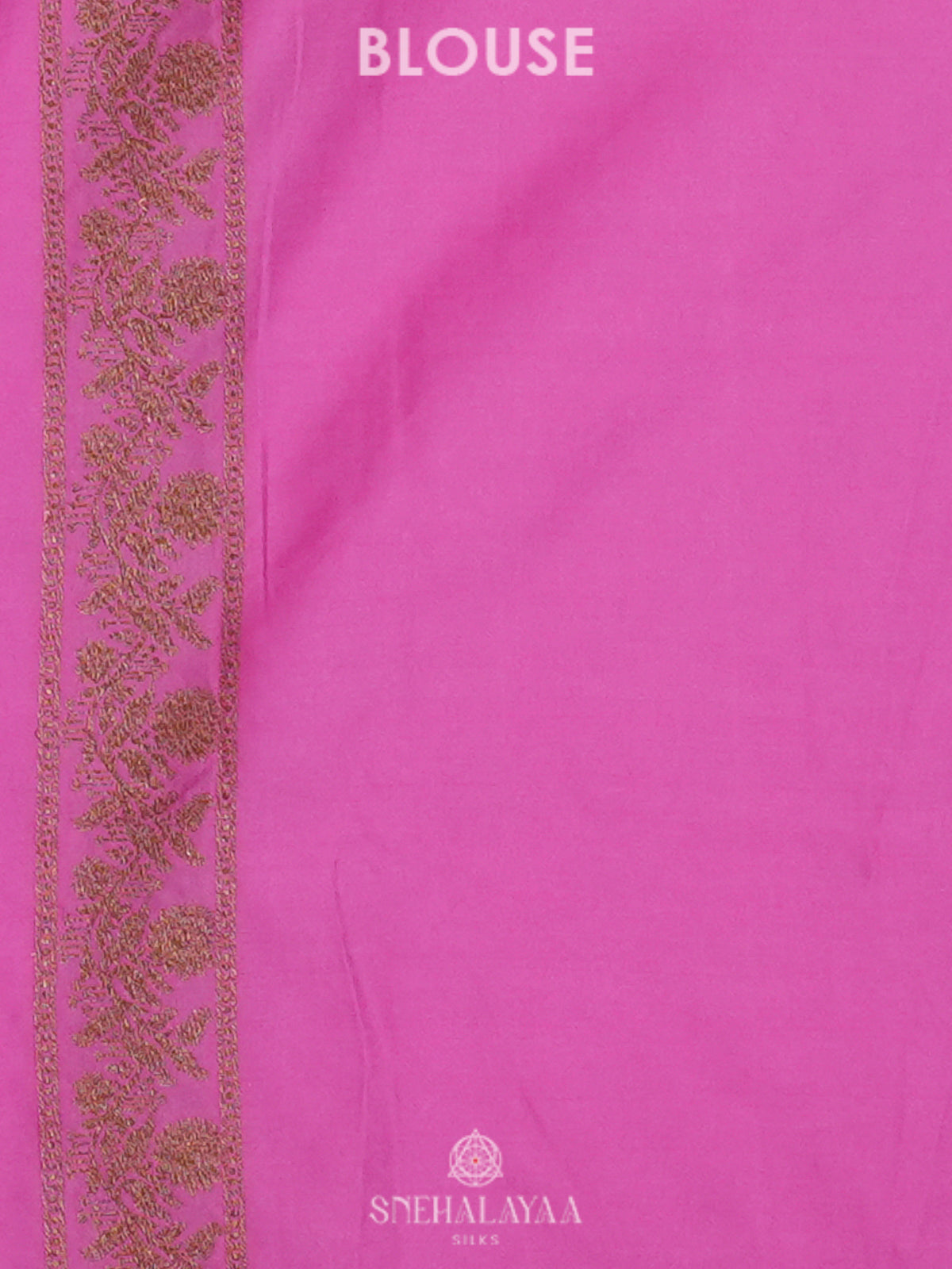 Pink Satin Banaras Saree