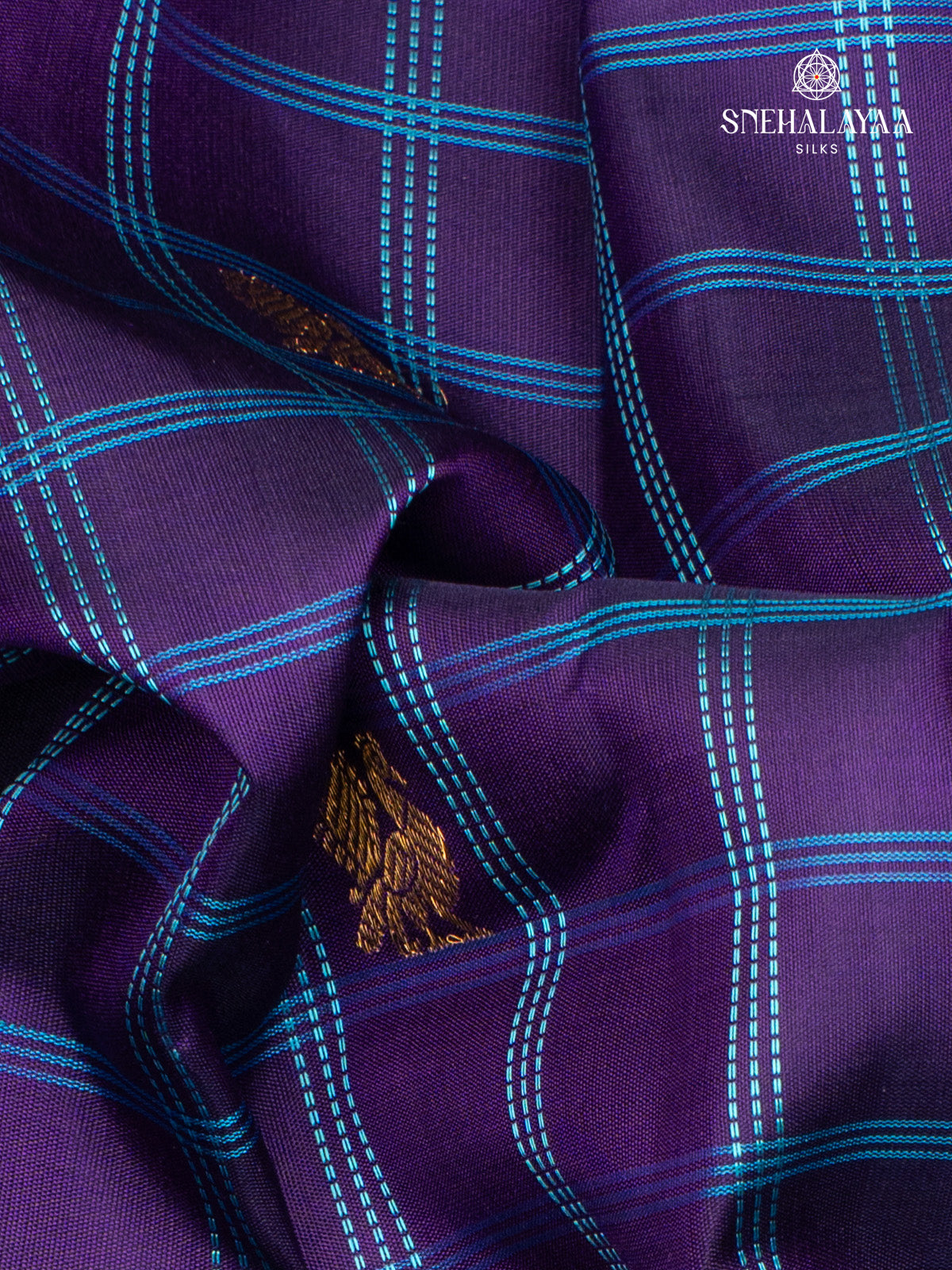 Navy Blue Kanjivaram Silk Saree