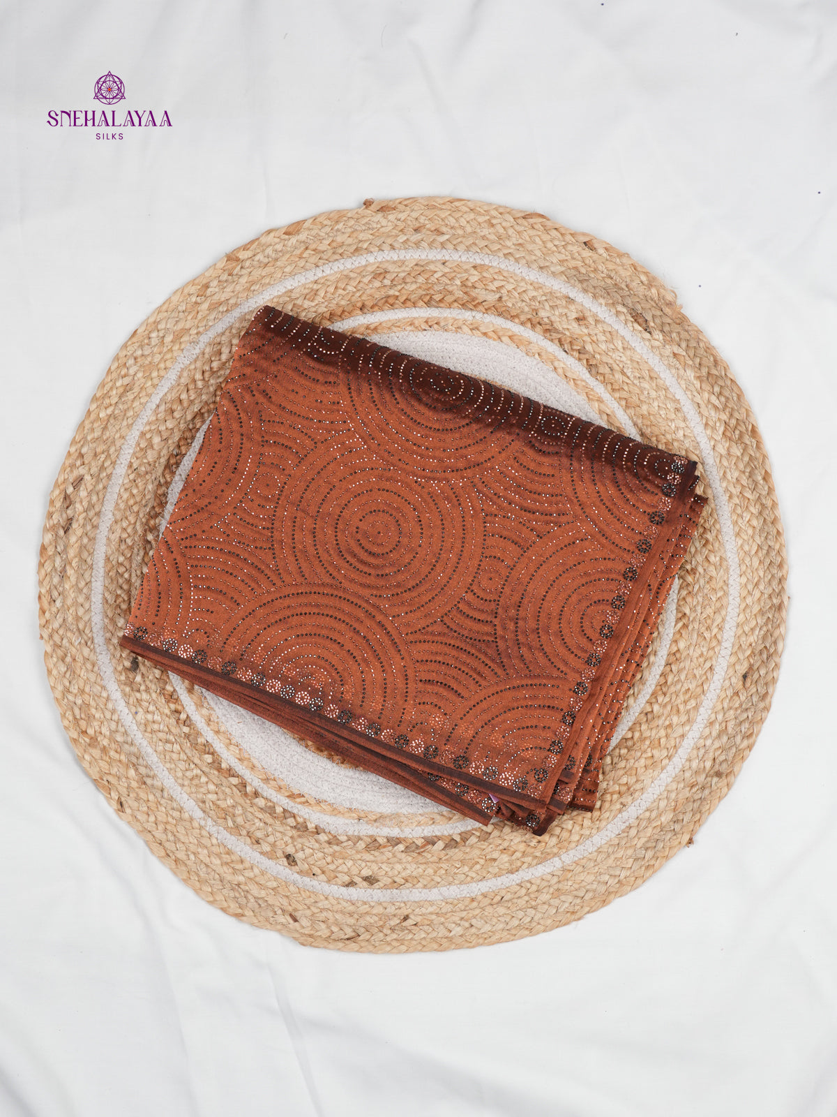 Brown Designer Saree