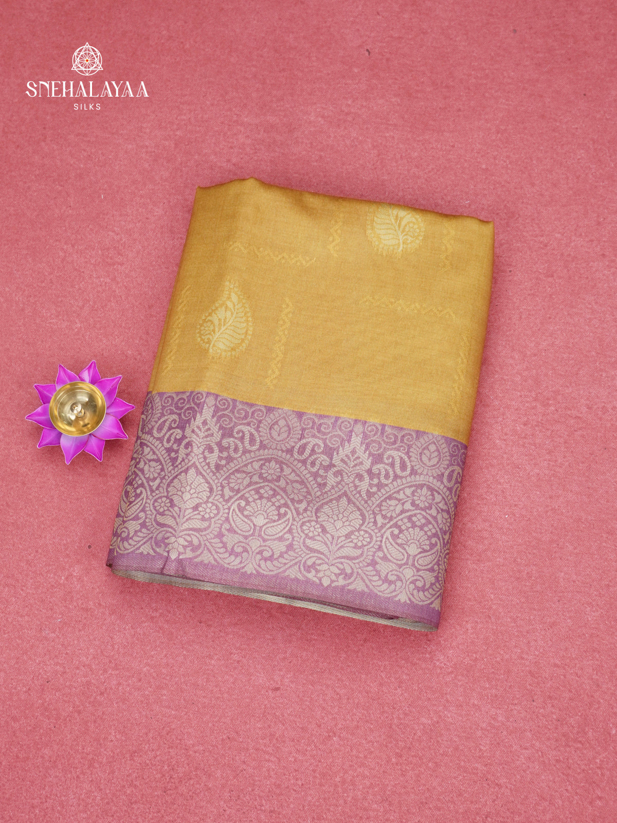 Yellow Jute Saree