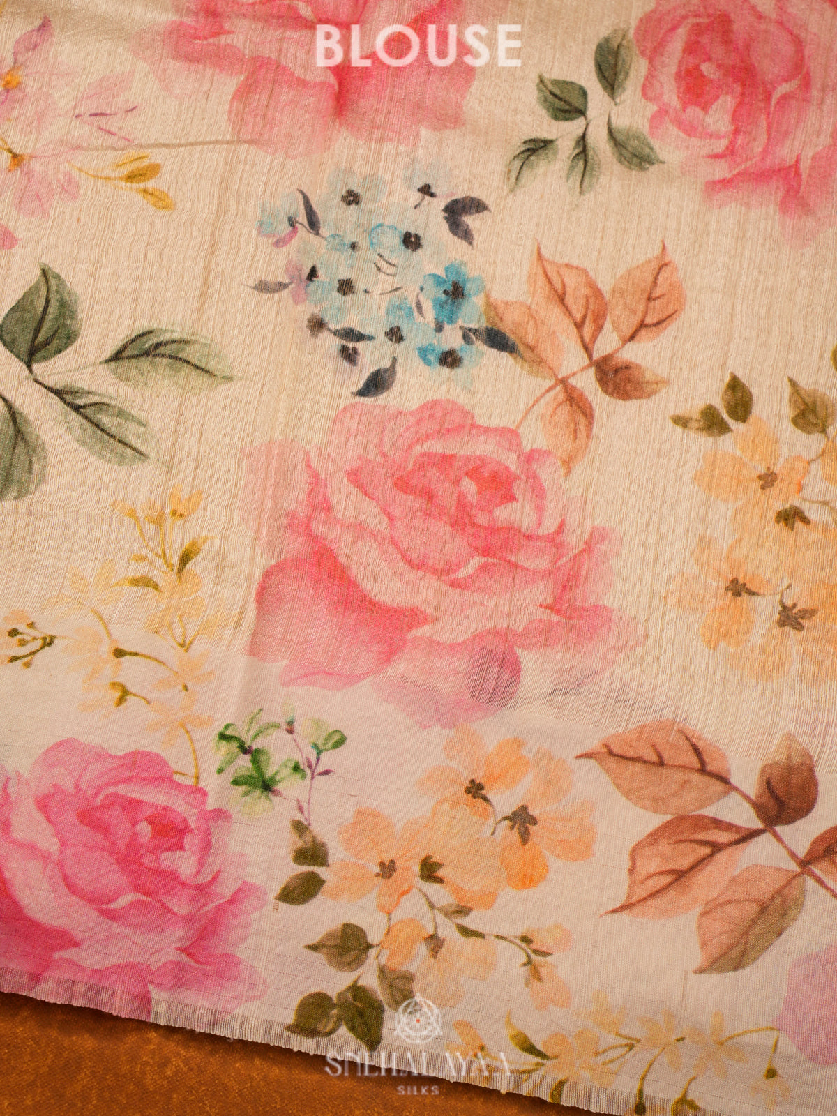 Pale Yellow Matka Jute Saree