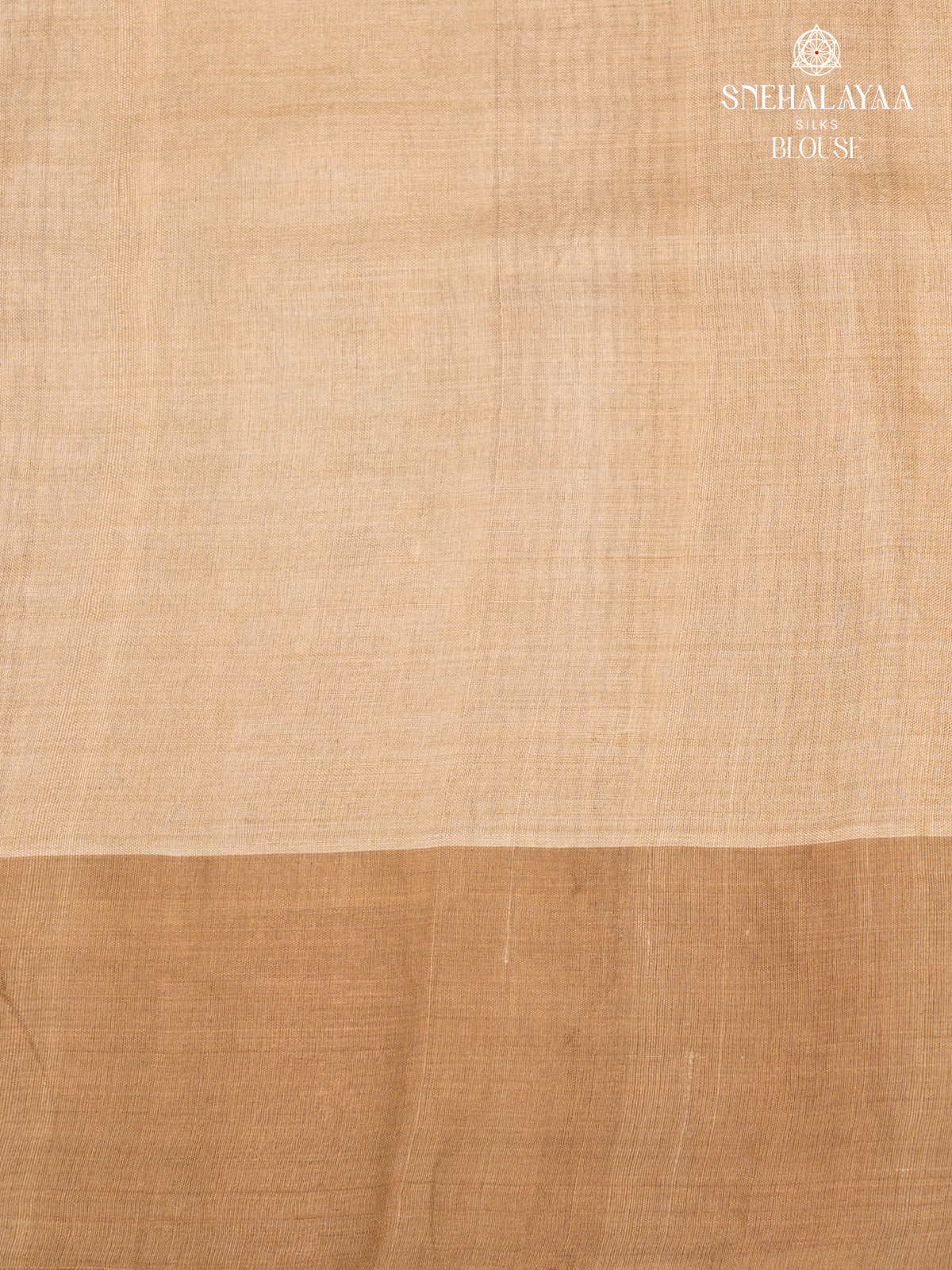 Sandal Printed Tussar Saree