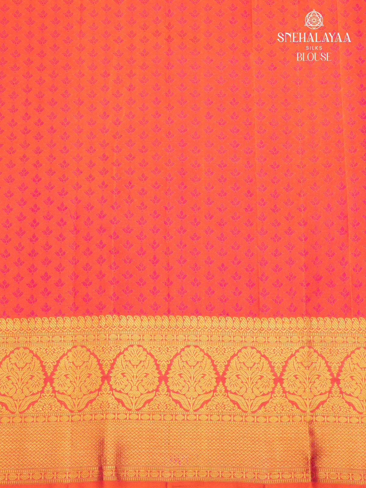 Orange Kanjivaram Silk Saree