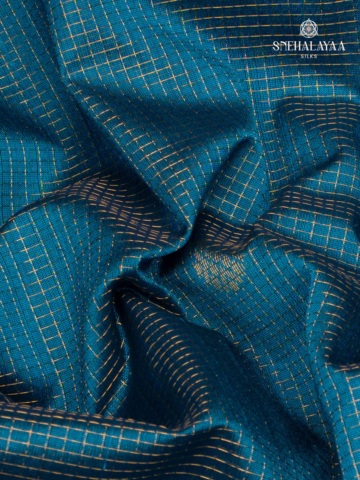 Blue Kanchi Silk Cotton Saree