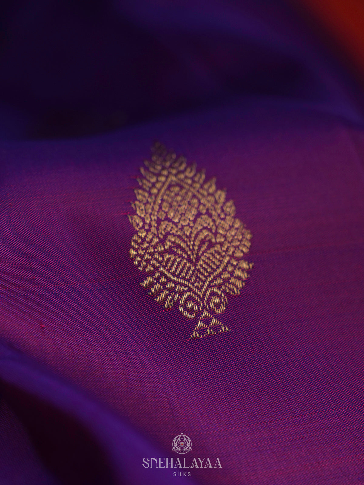 Violet Kanjivaram Silk Saree