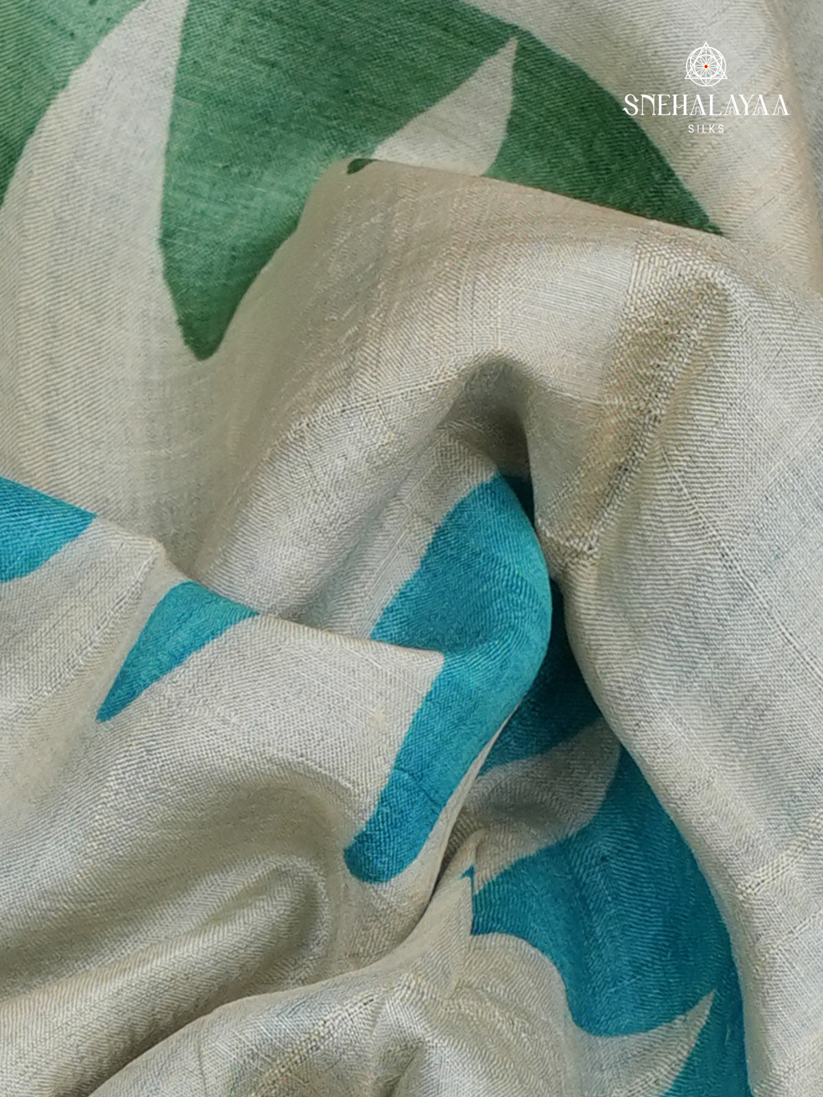 Green Tussar Silk Saree