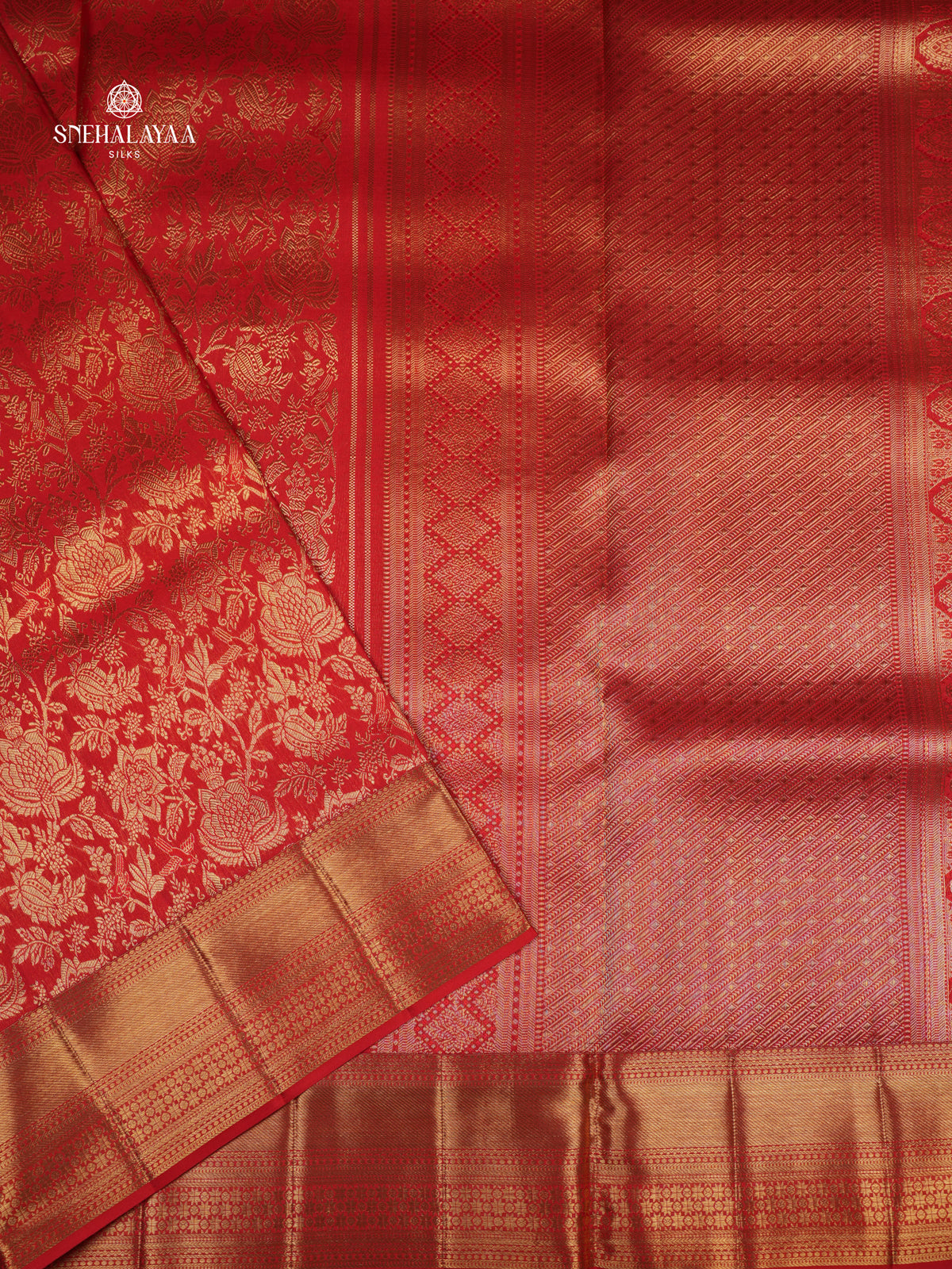 Red Kanjivaram Silk Saree