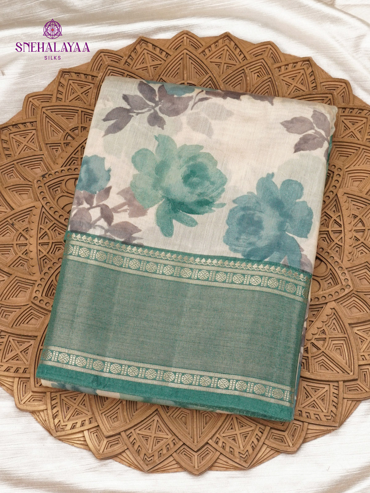 Off White Chanderi Saree