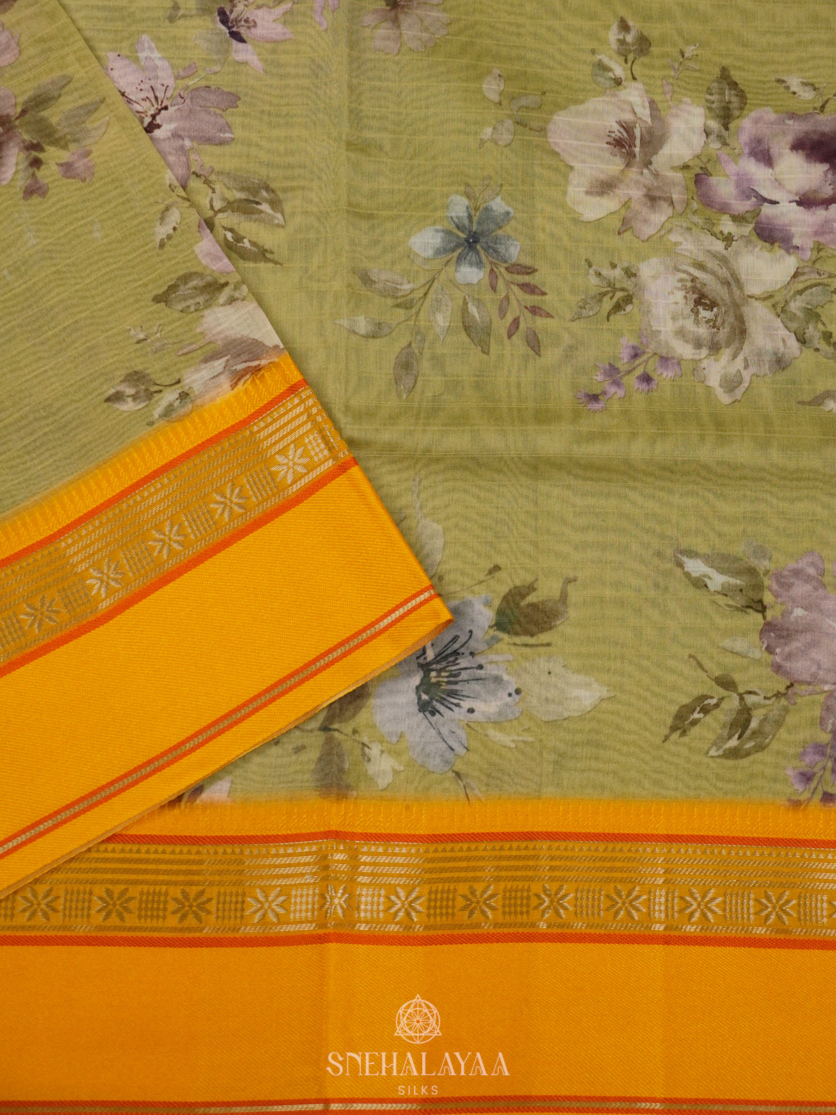 Pale Green Chanderi Saree