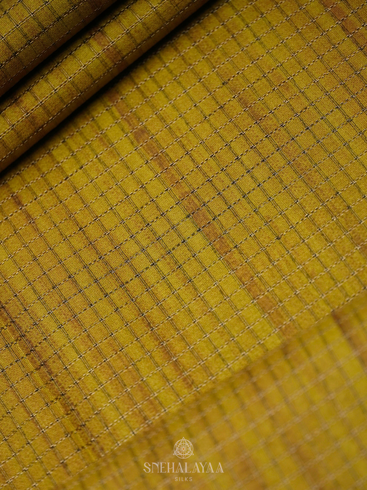 Yellow Tussar Saree