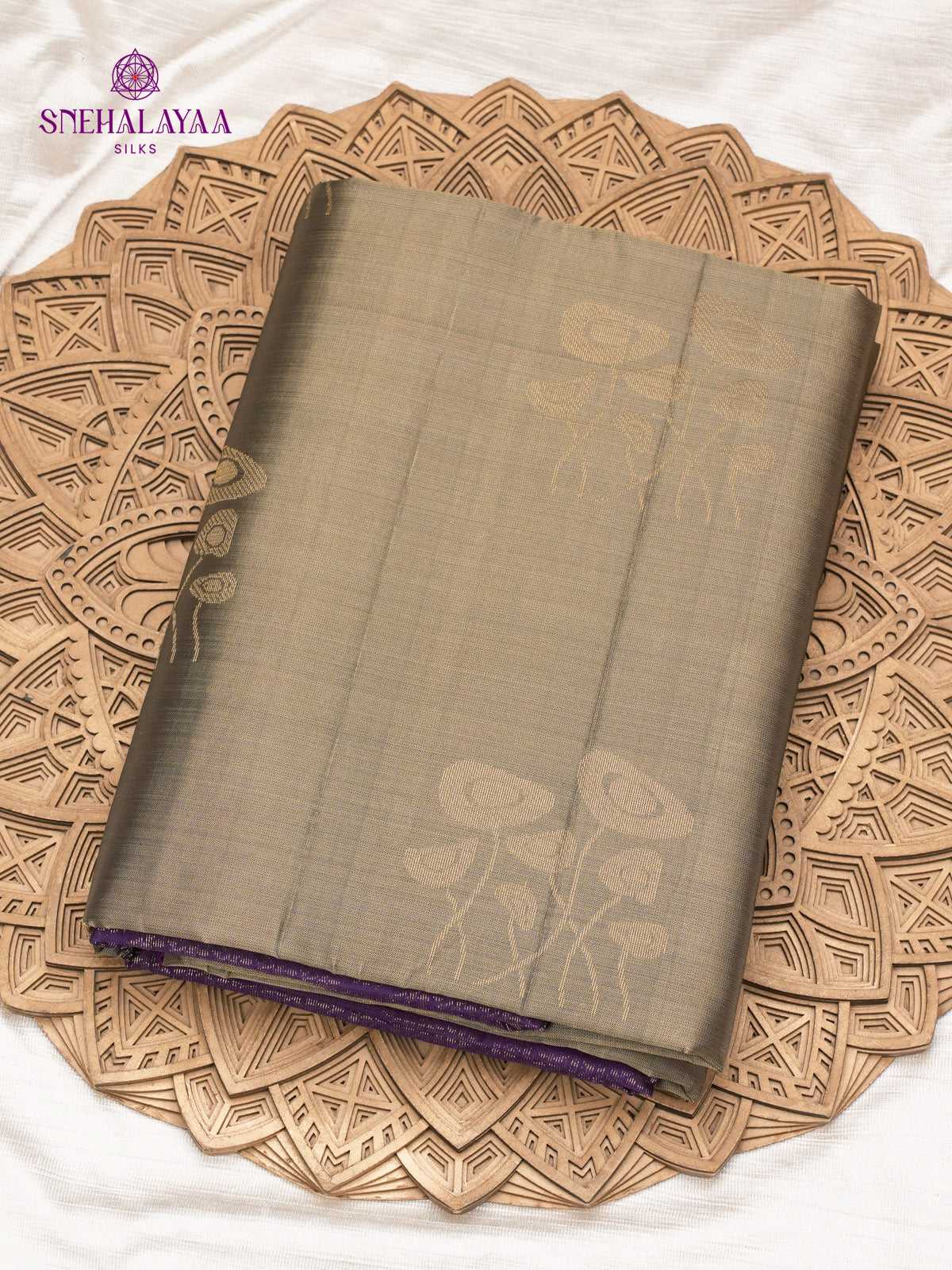 Brown Kanjivaram Silk Saree