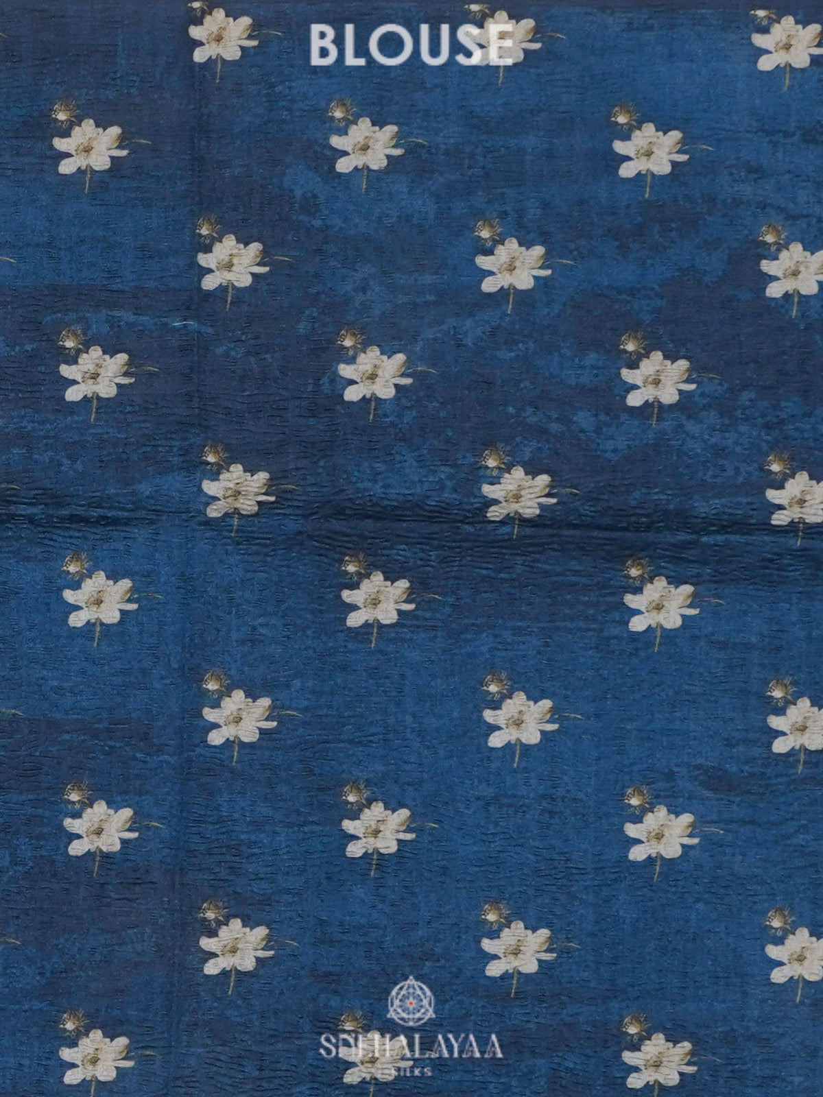 Teal Blue Tussar Saree