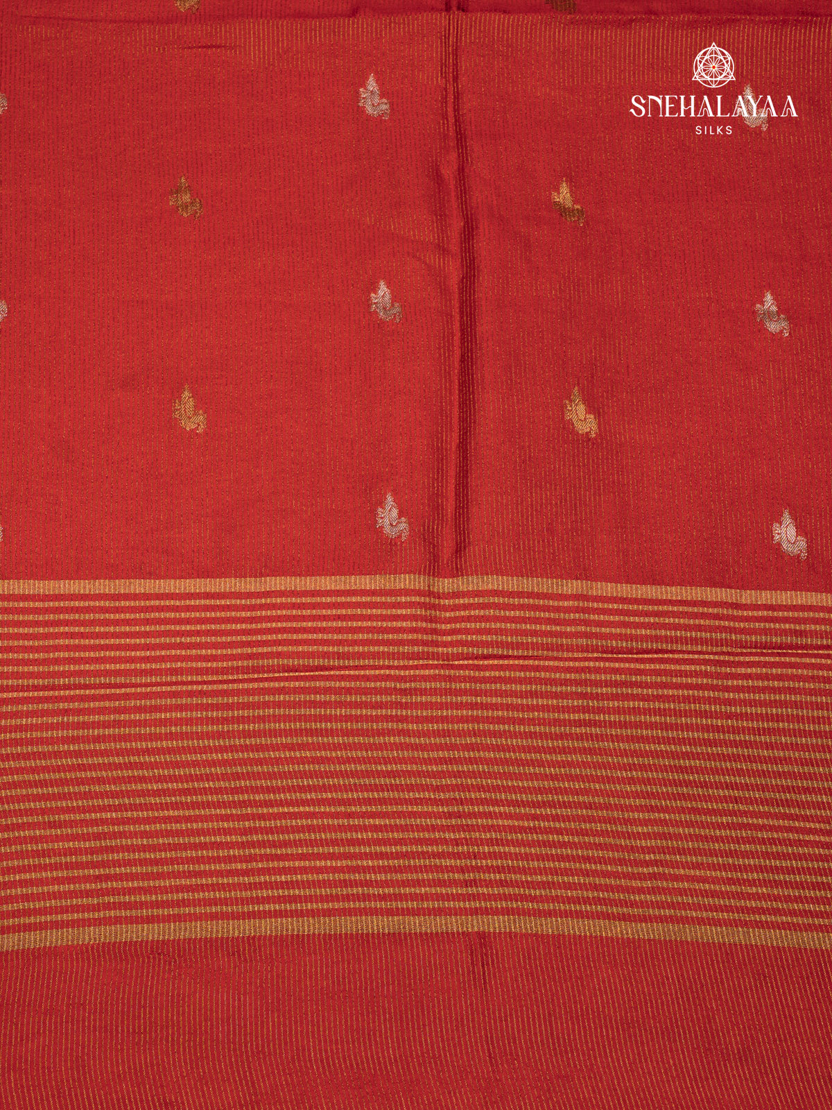 Rust Orange Dola Silk Saree