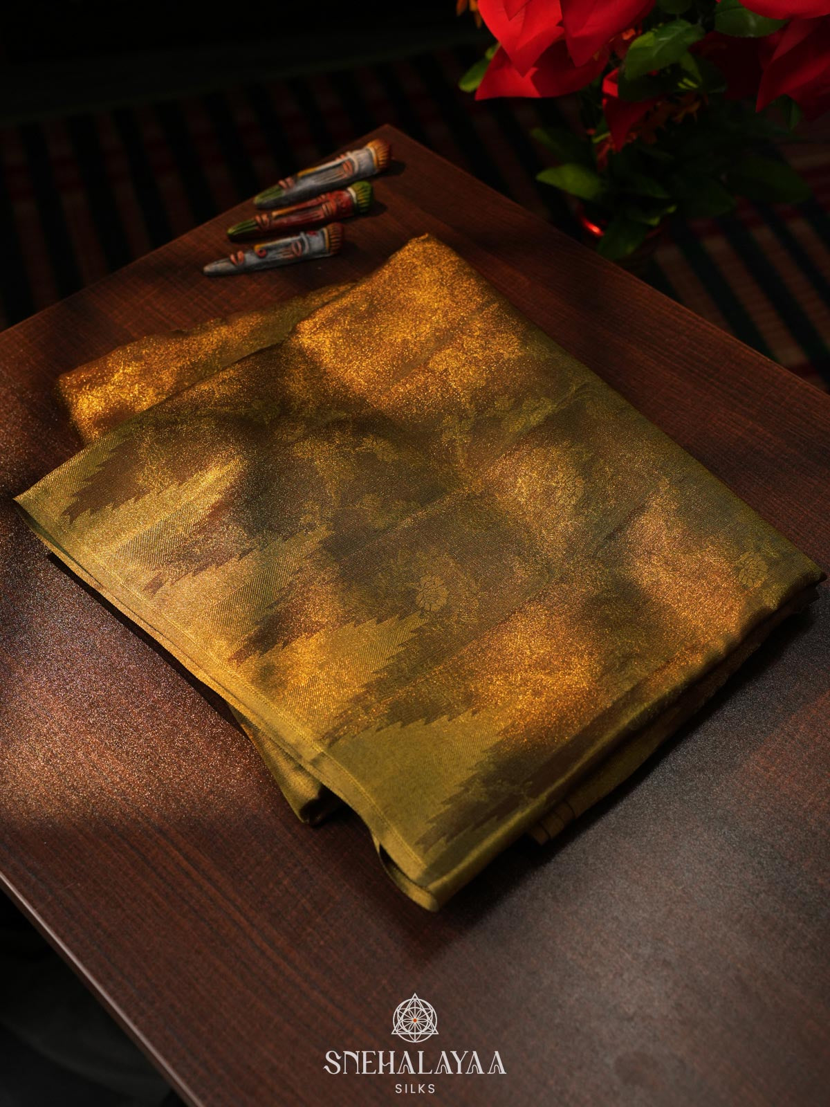 Bronze Kanjivaram Silk Saree