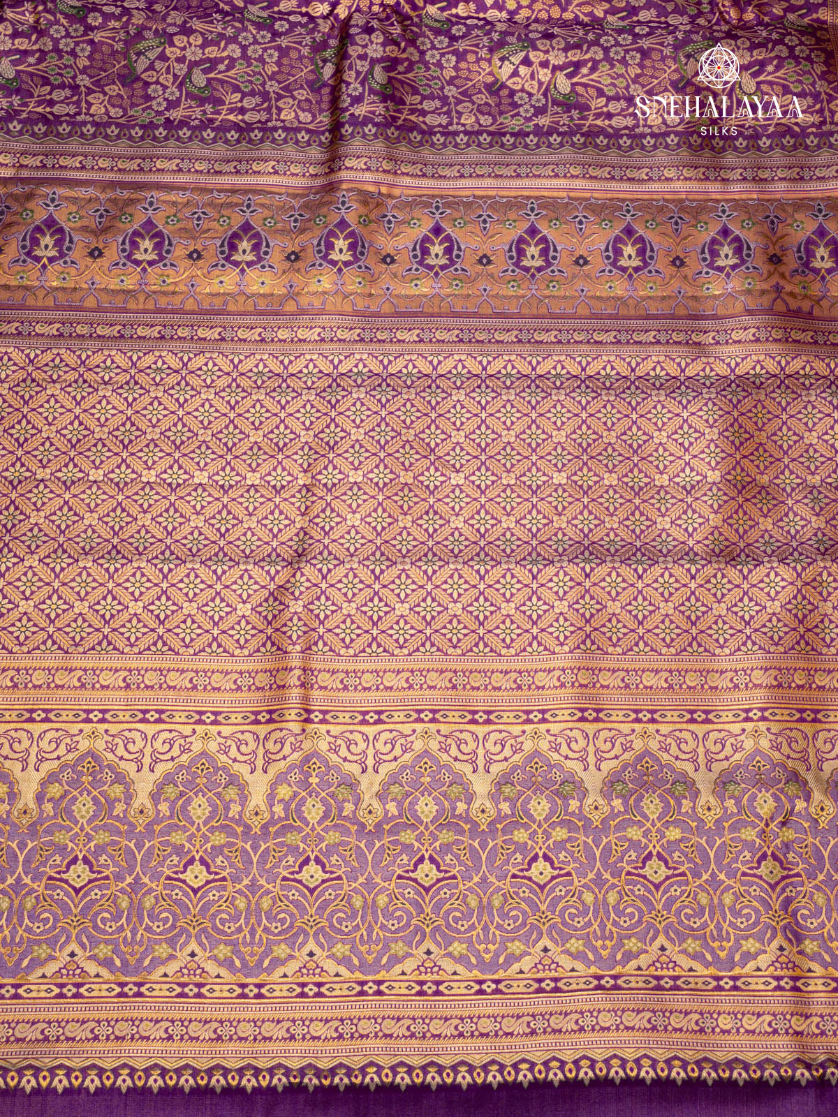 Purple Kanjivaram Silk Saree