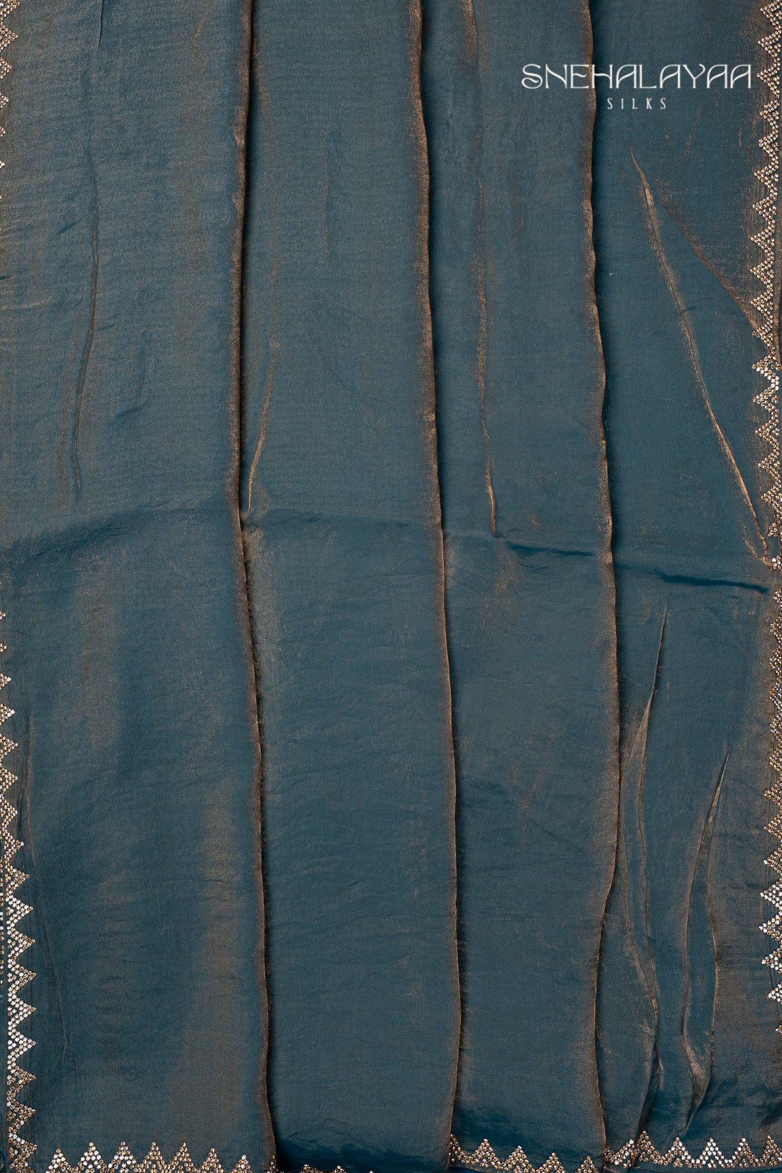 Aegean Blue Designer Saree