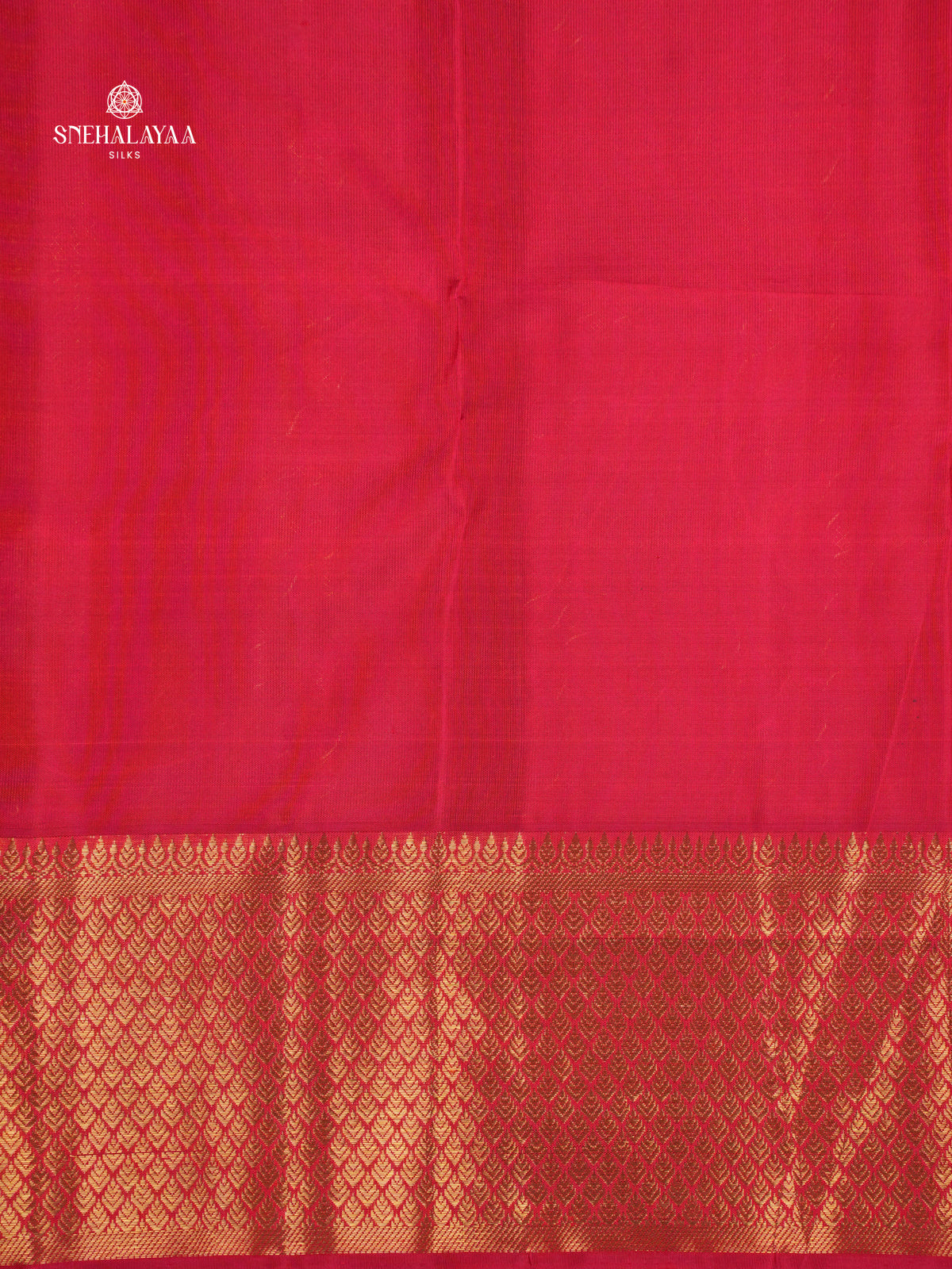 Crimson Red Kanjivaram silk saree