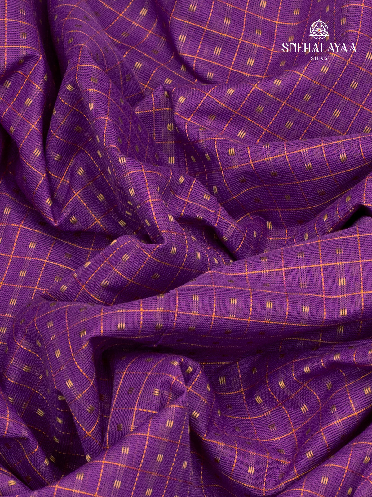Purple Pure Kanchi Cotton Saree
