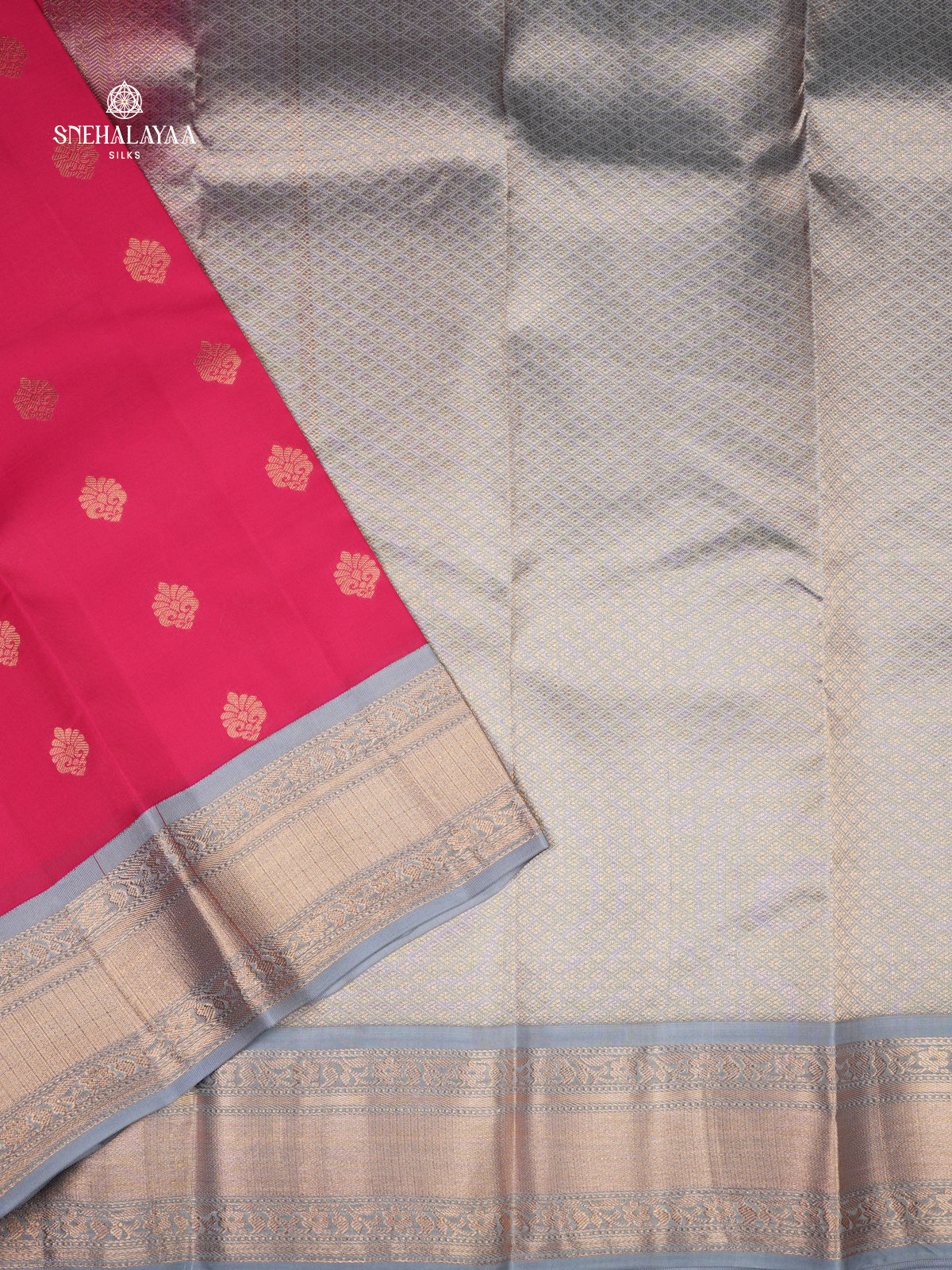 Pink Kanjivaram Silk Saree