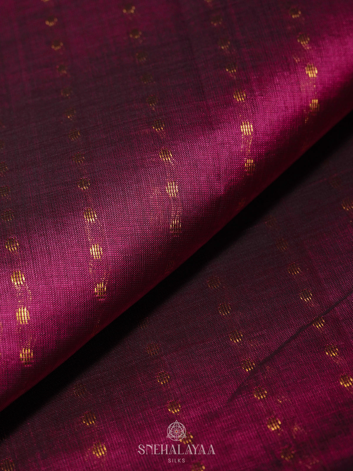 Burgundy Managalagiri Kuppadam Silk Saree
