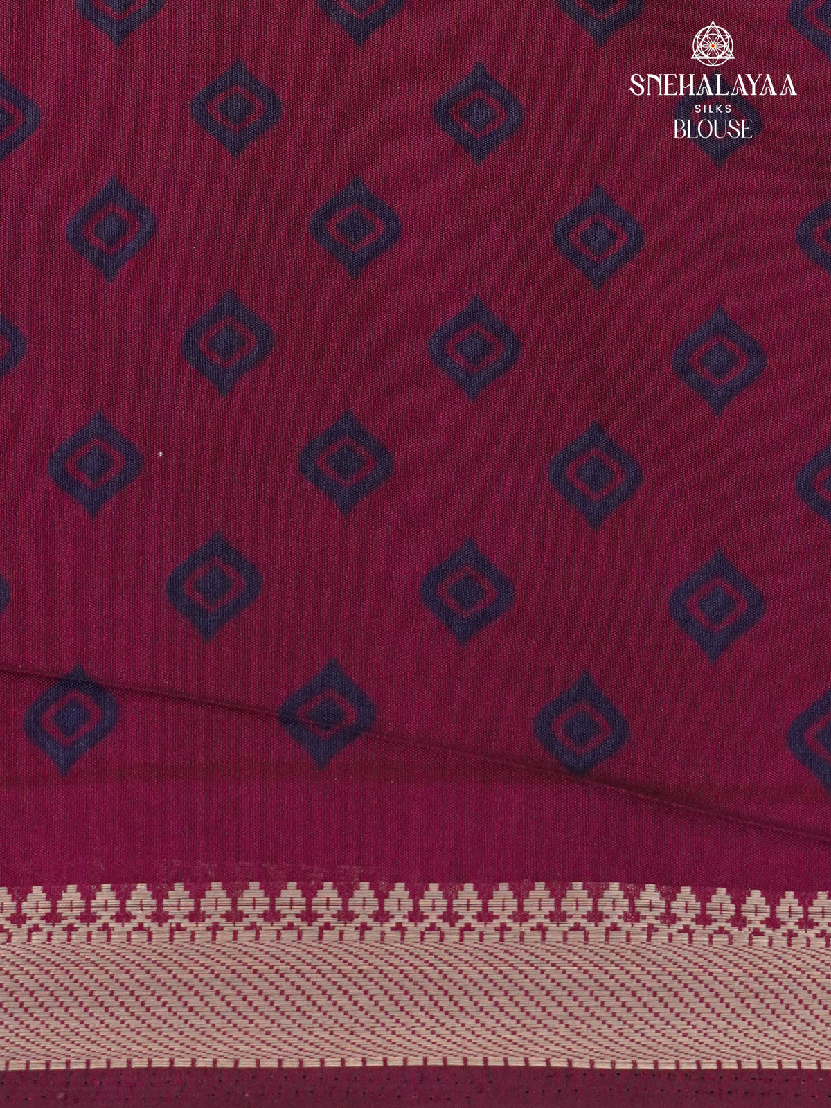 Indigo Chanderi Saree