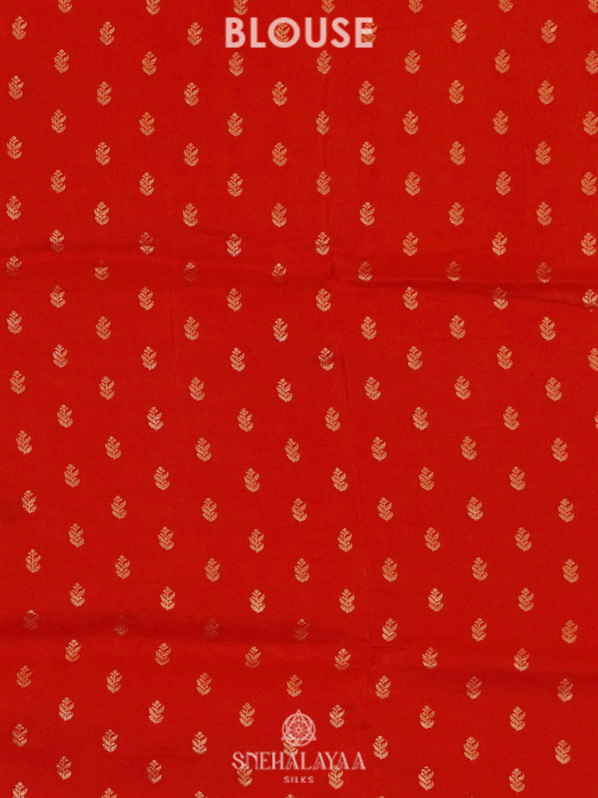 Rust Orange Banaras Silk Saree