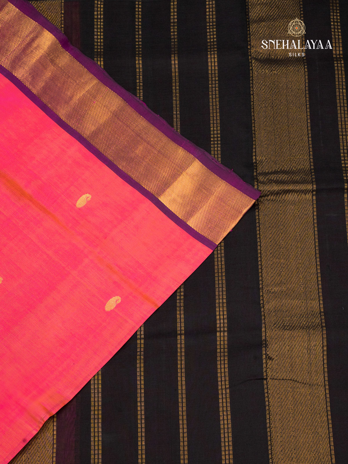Pink Kanchi Silk Cotton Saree