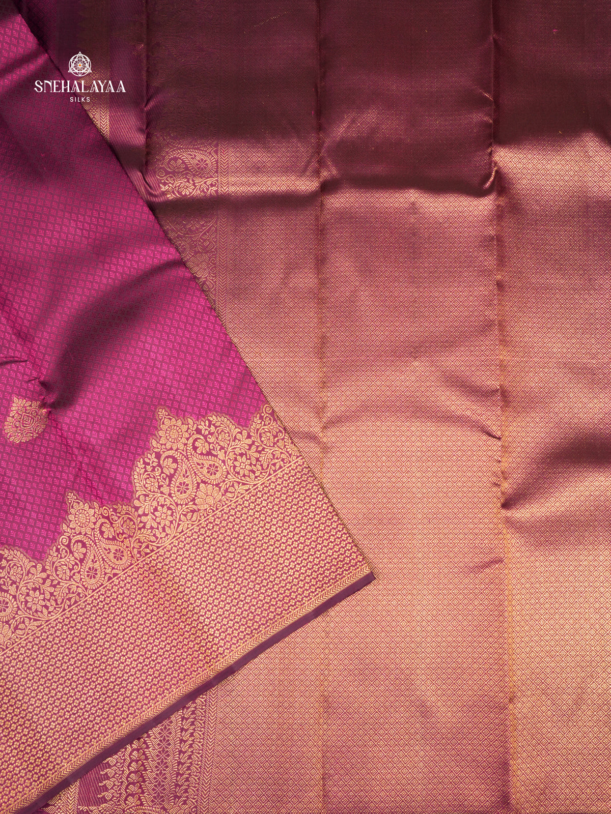 Magenta Kanjivaram Silk Saree