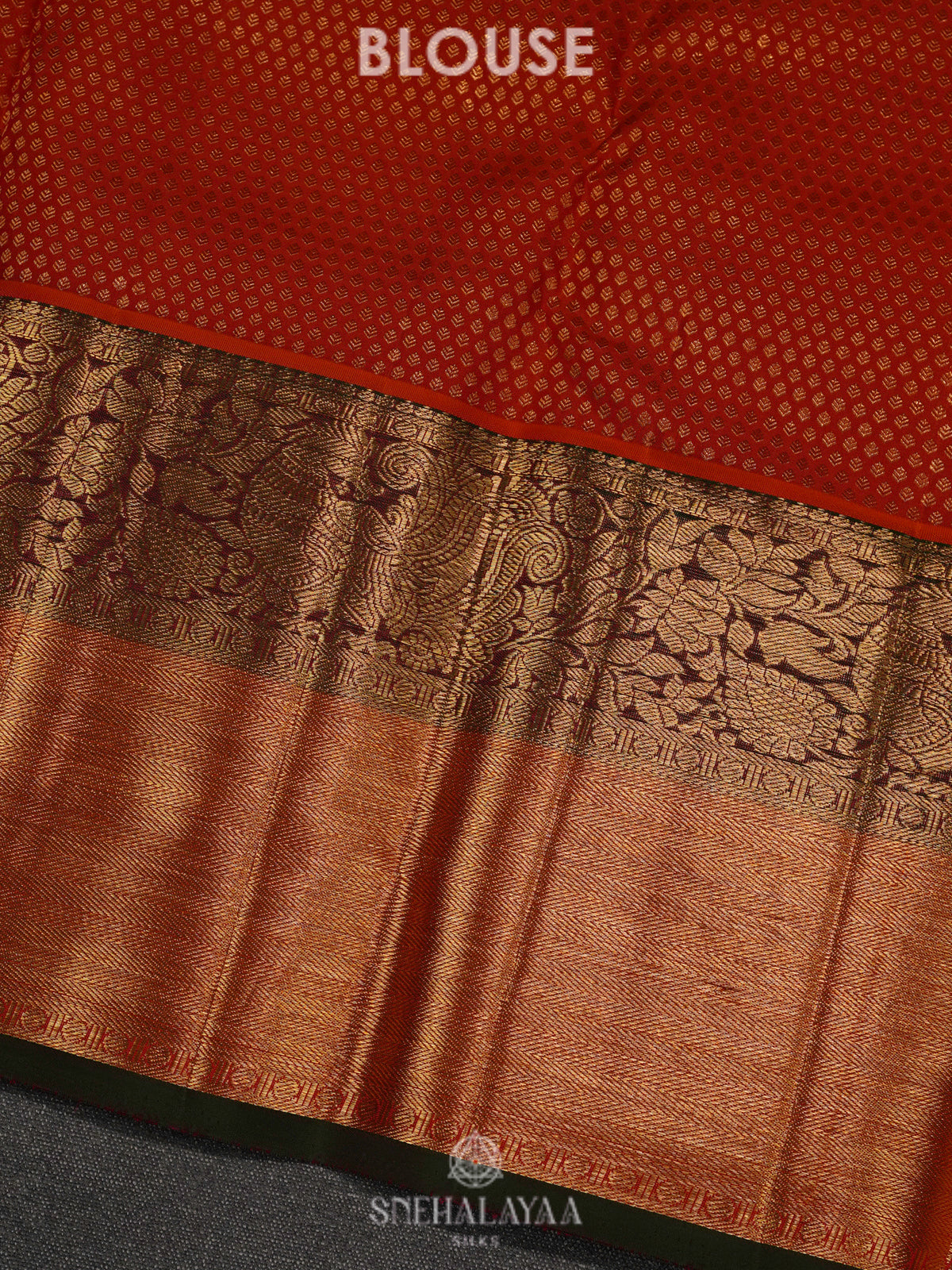 Forest Green Kanjivaram Silk Saree
