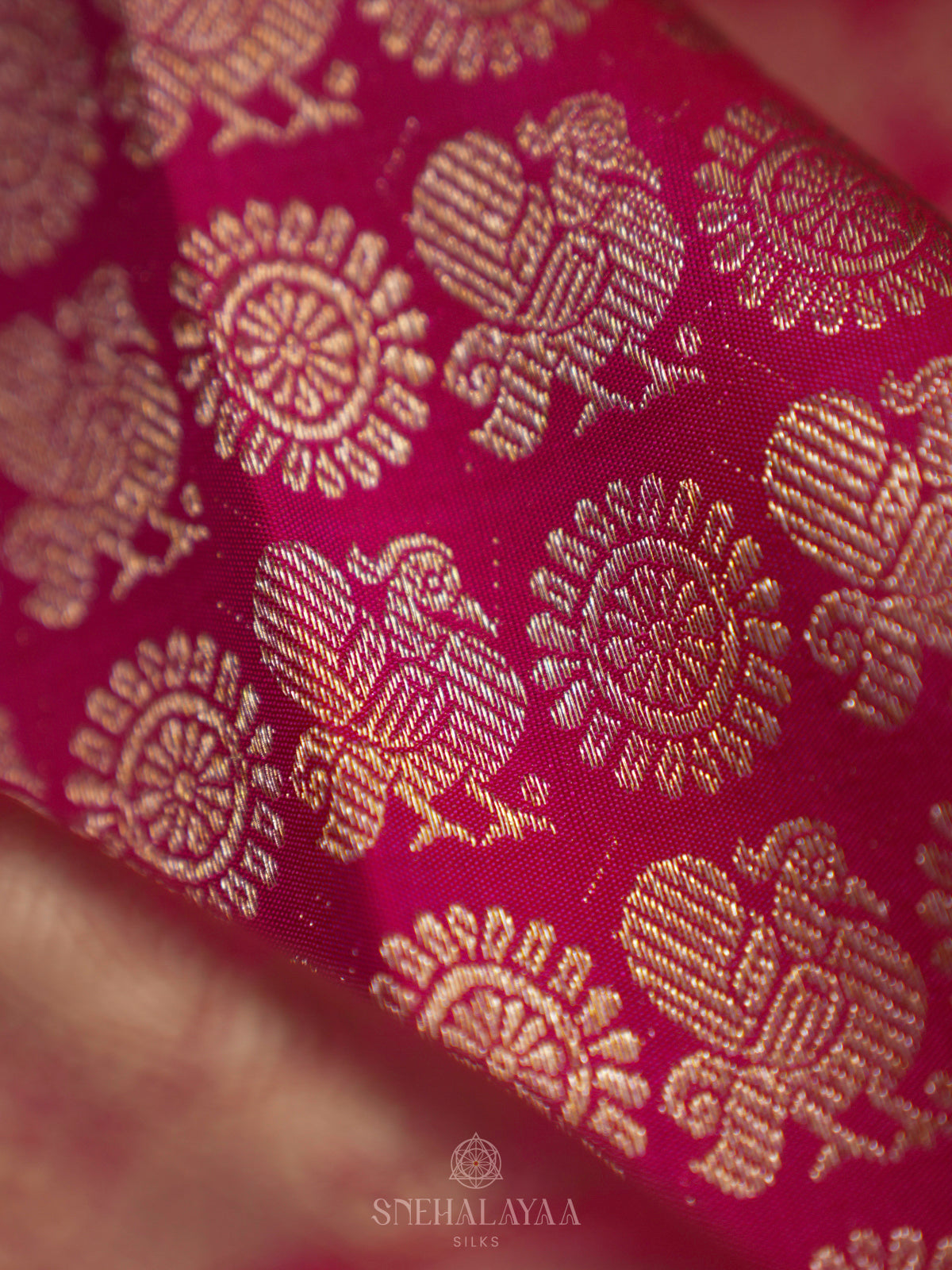 Pink Kanjivaram Silk Saree