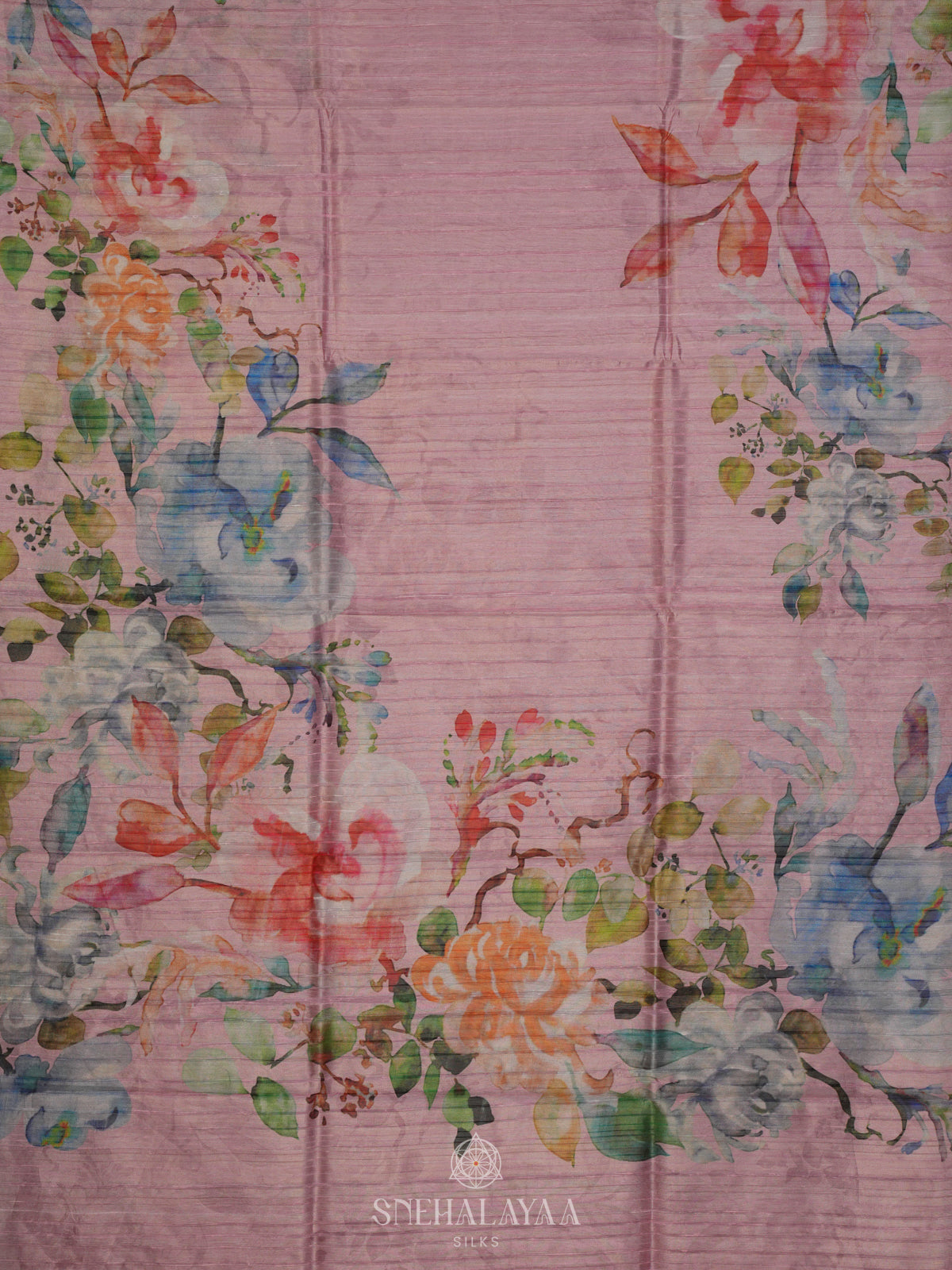 Pale Pink Jute Saree