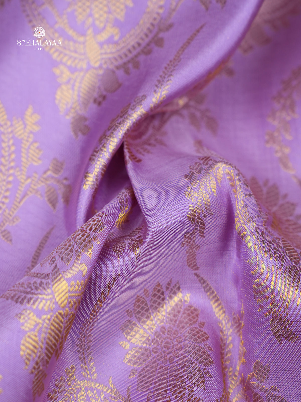 Lavender Kanjivaram Silk Saree