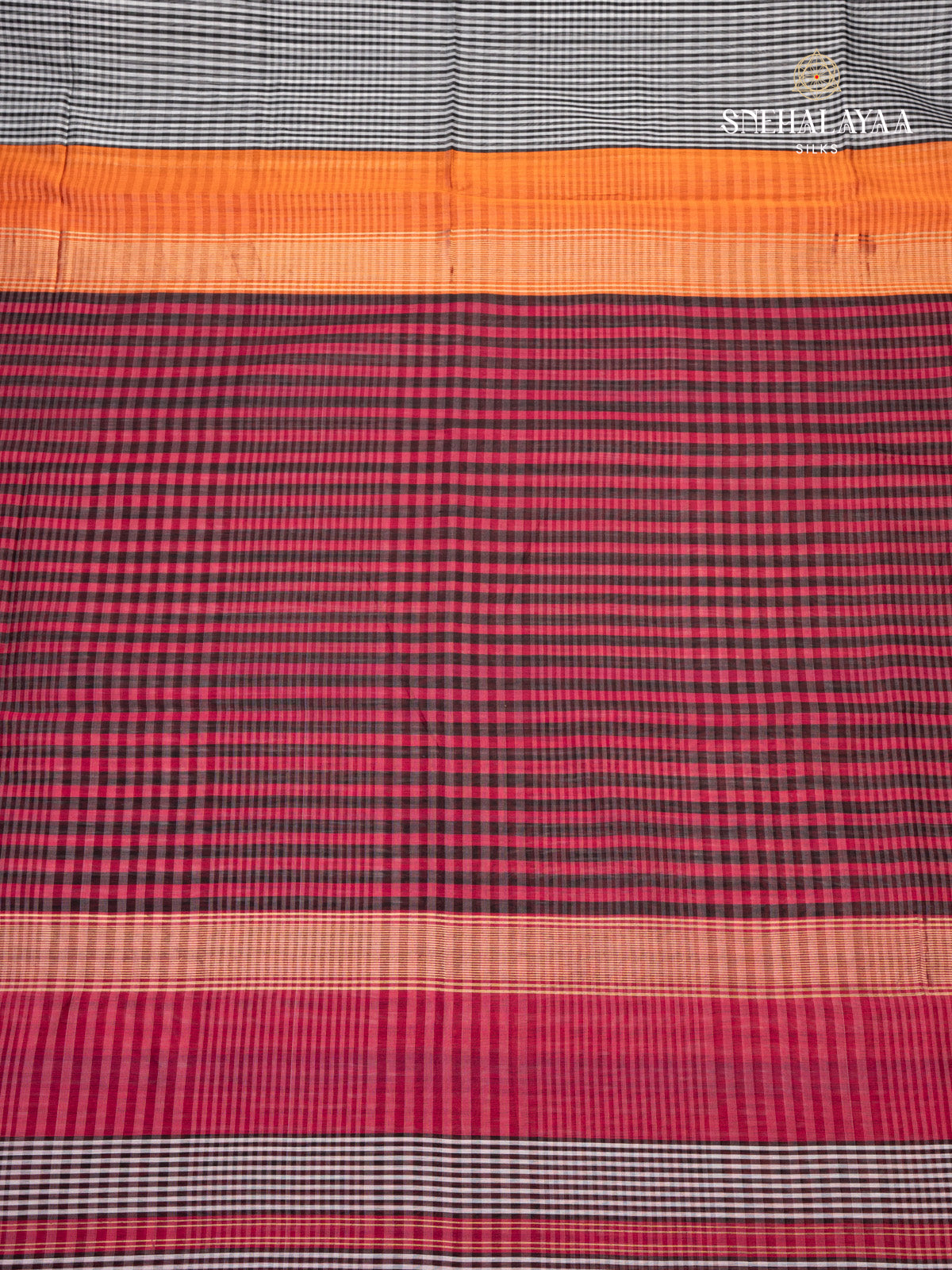 Black Maheshwari Silk Cotton Saree