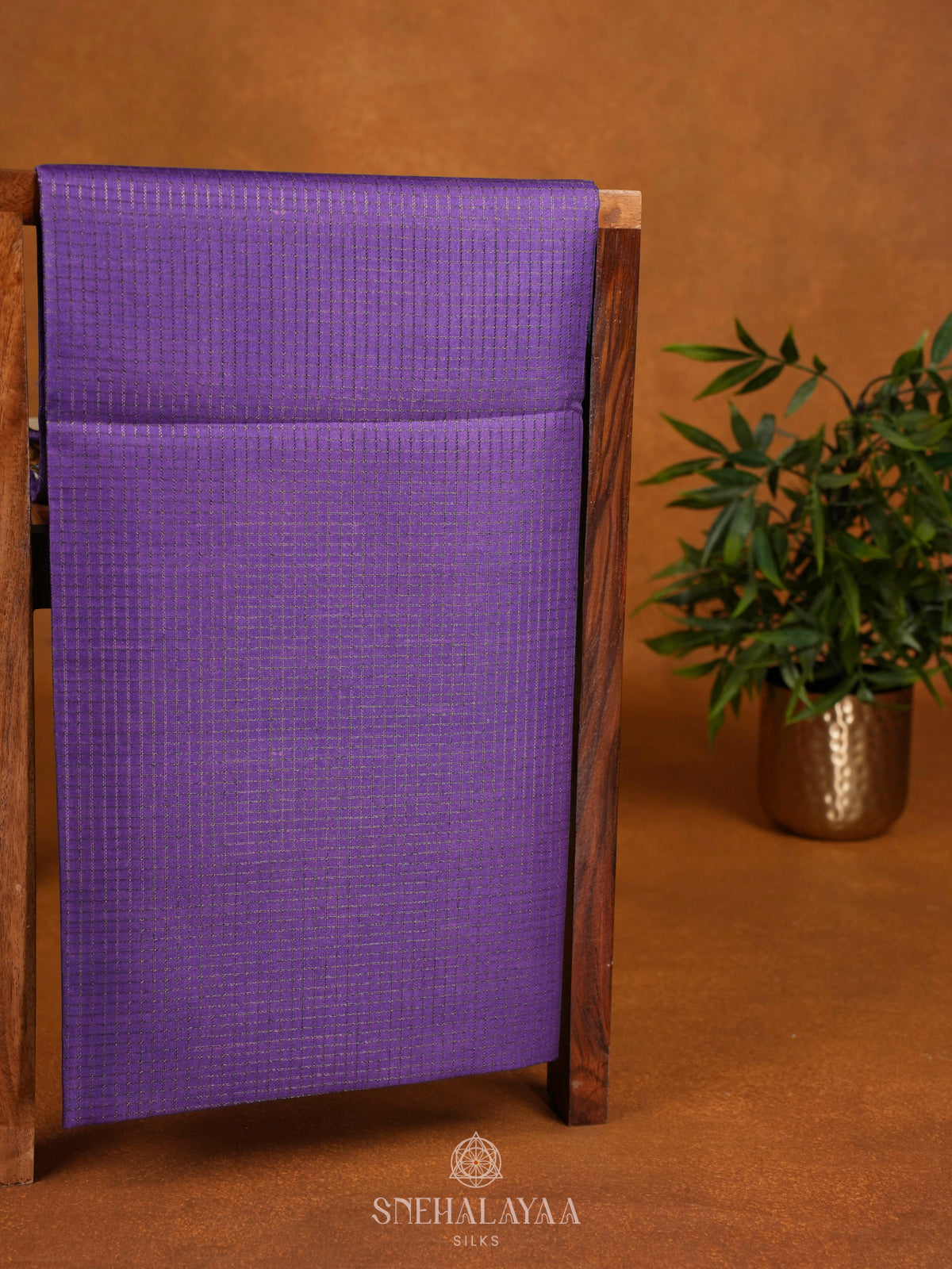 Purple Tussar Saree