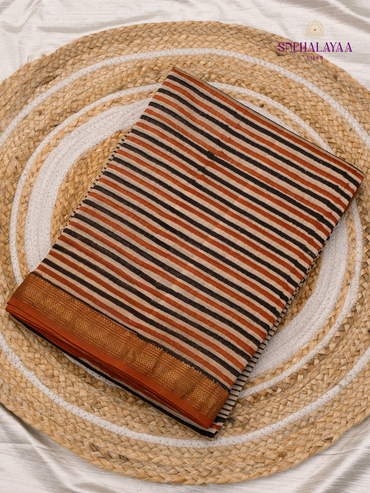 Cream Chanderi Saree