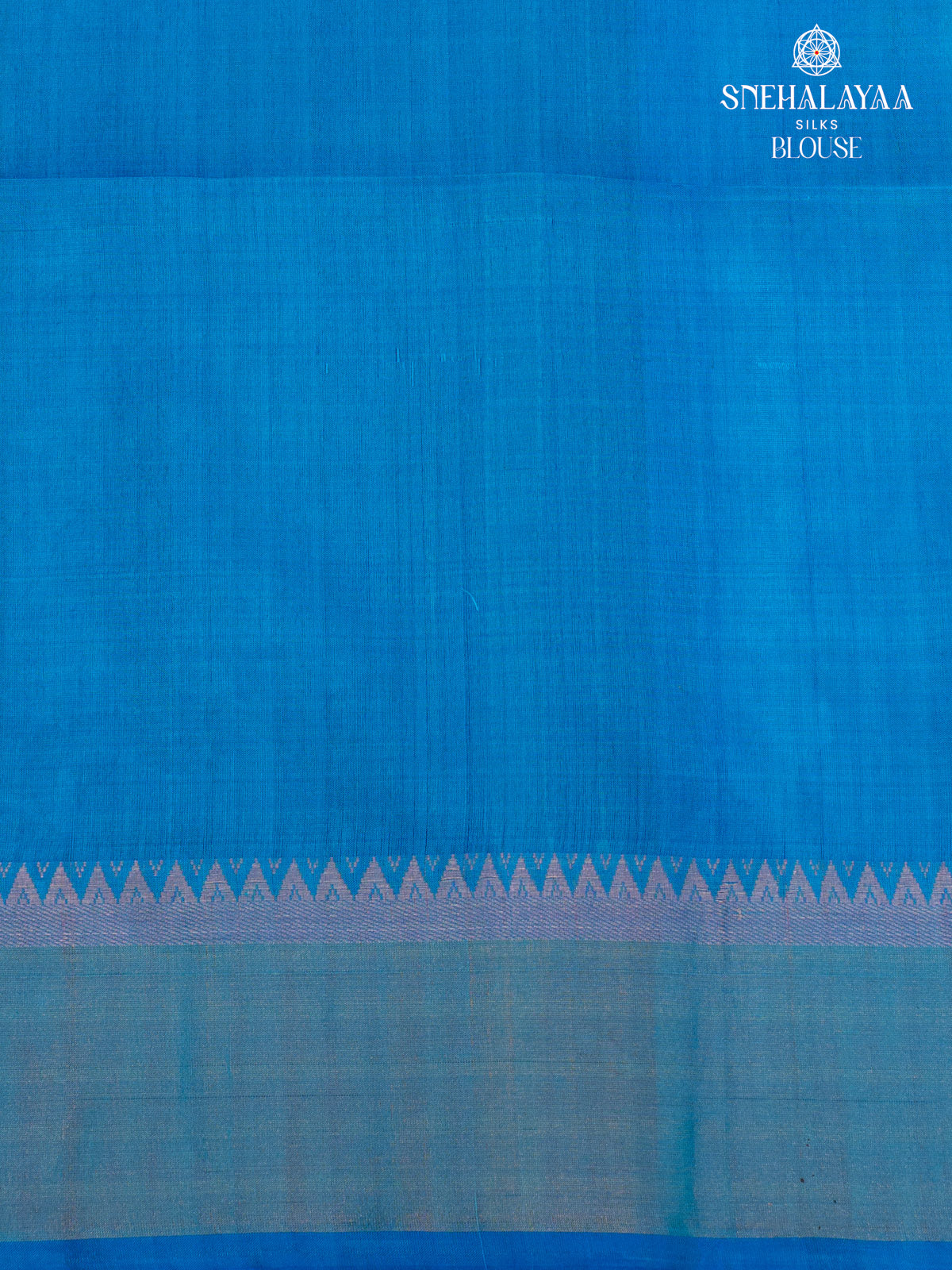 Blue Katan Silk Saree