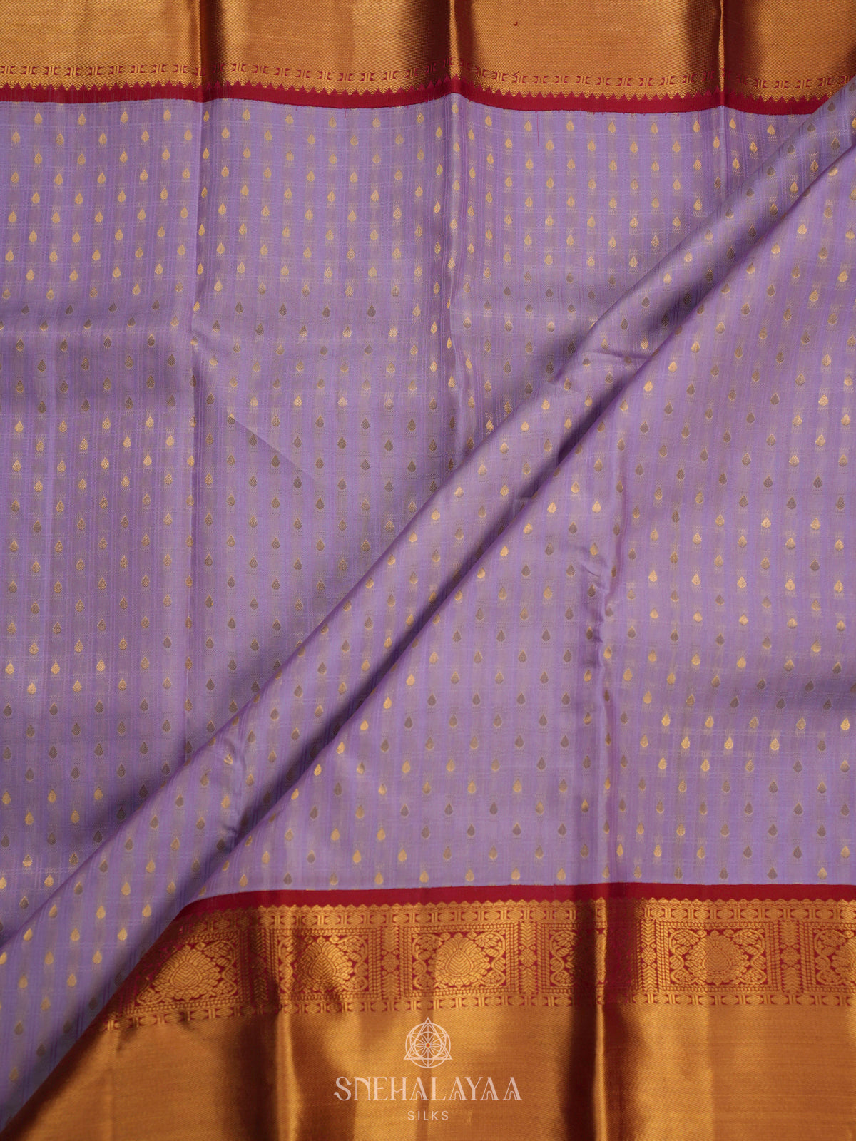 Lavender Kanjivaram Silk Saree