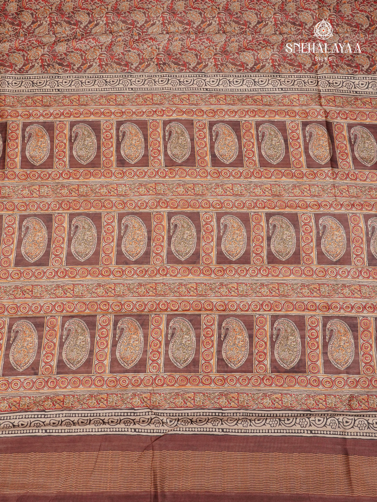 Brown Tussar Saree