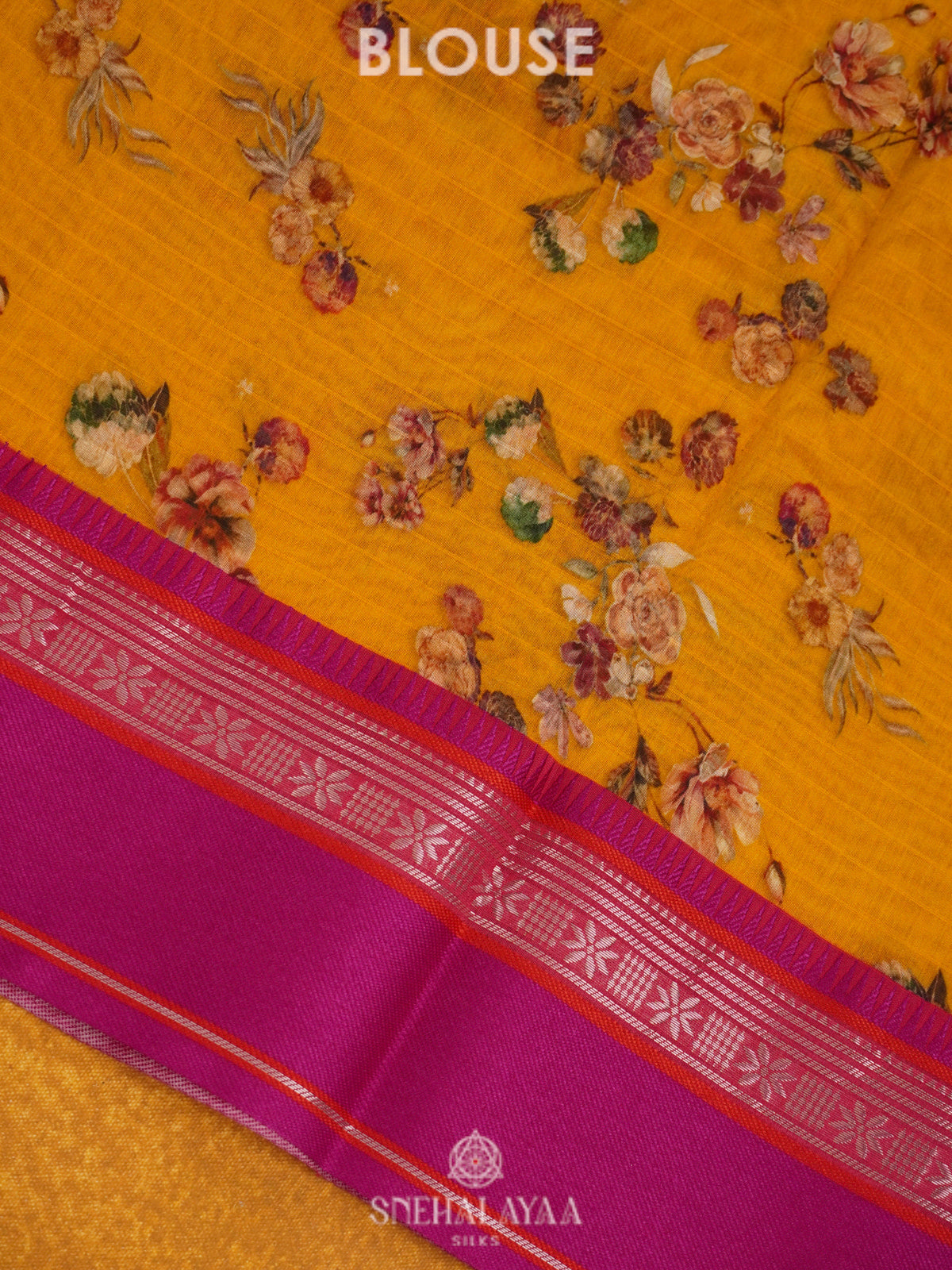Yellow Chanderi Saree