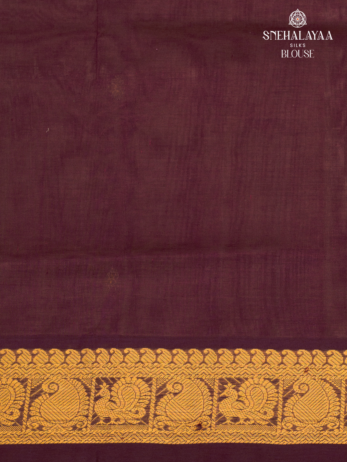 Brown Kanchi Silk Cotton Saree