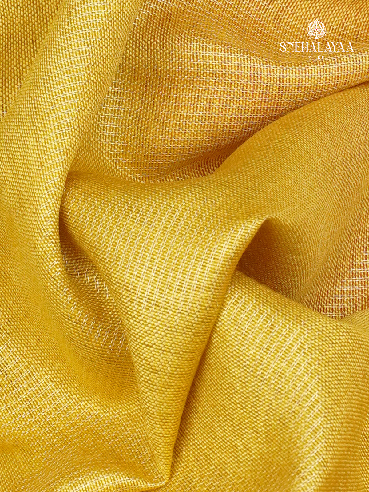 Yellow Bamboo Silk Saree